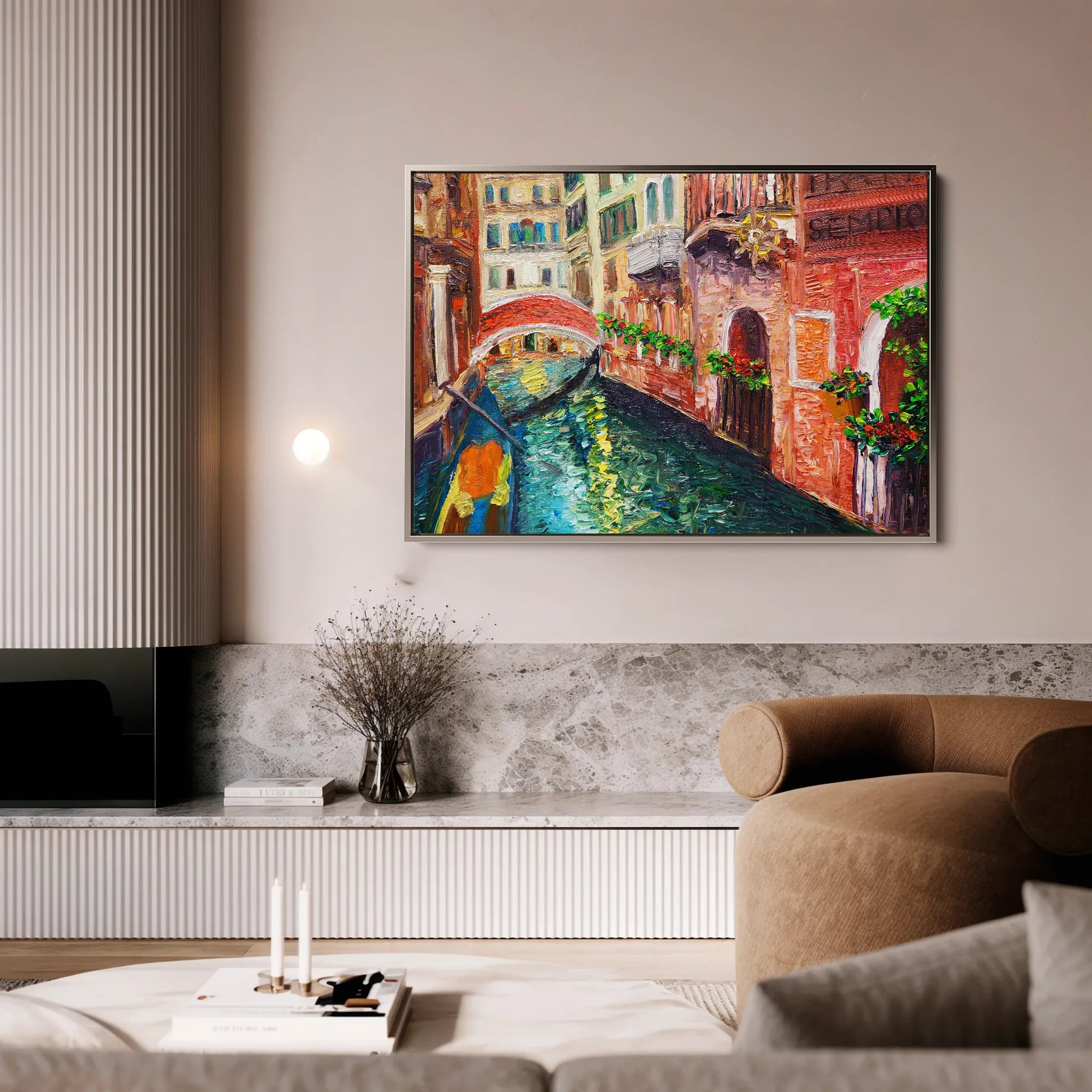 Landscape 009 Canvas Art 18" x 24" / 45 x 60 cm / Black