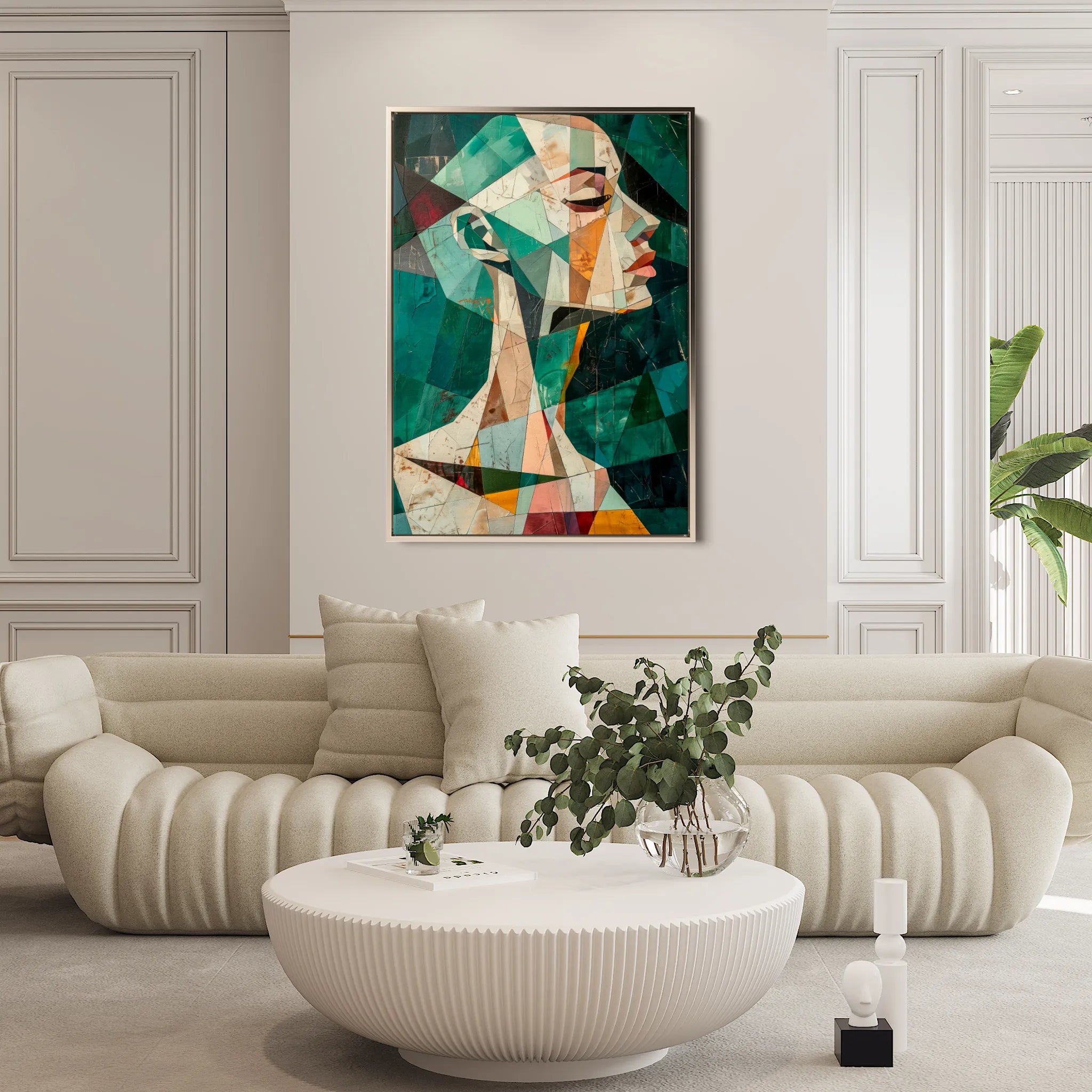 Portrait 009 Canvas Art 18" x 24" / 45 x 60 cm / Black