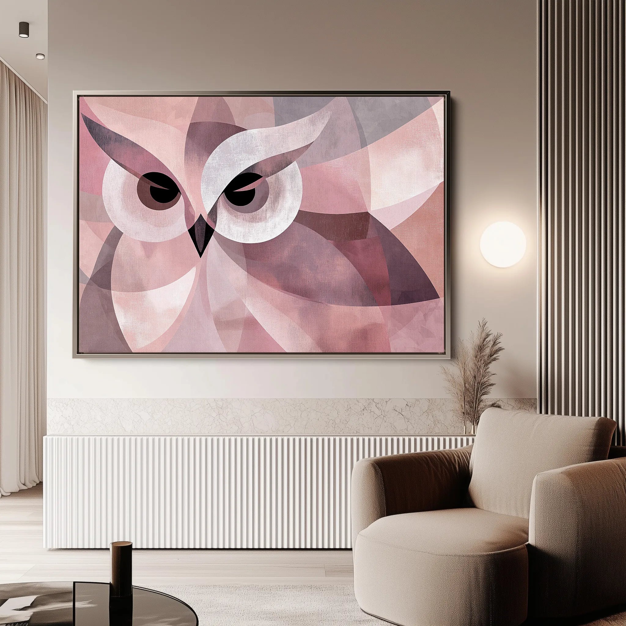 Animals 010 Canvas Art 18" x 24" / 45 x 60 cm / Black