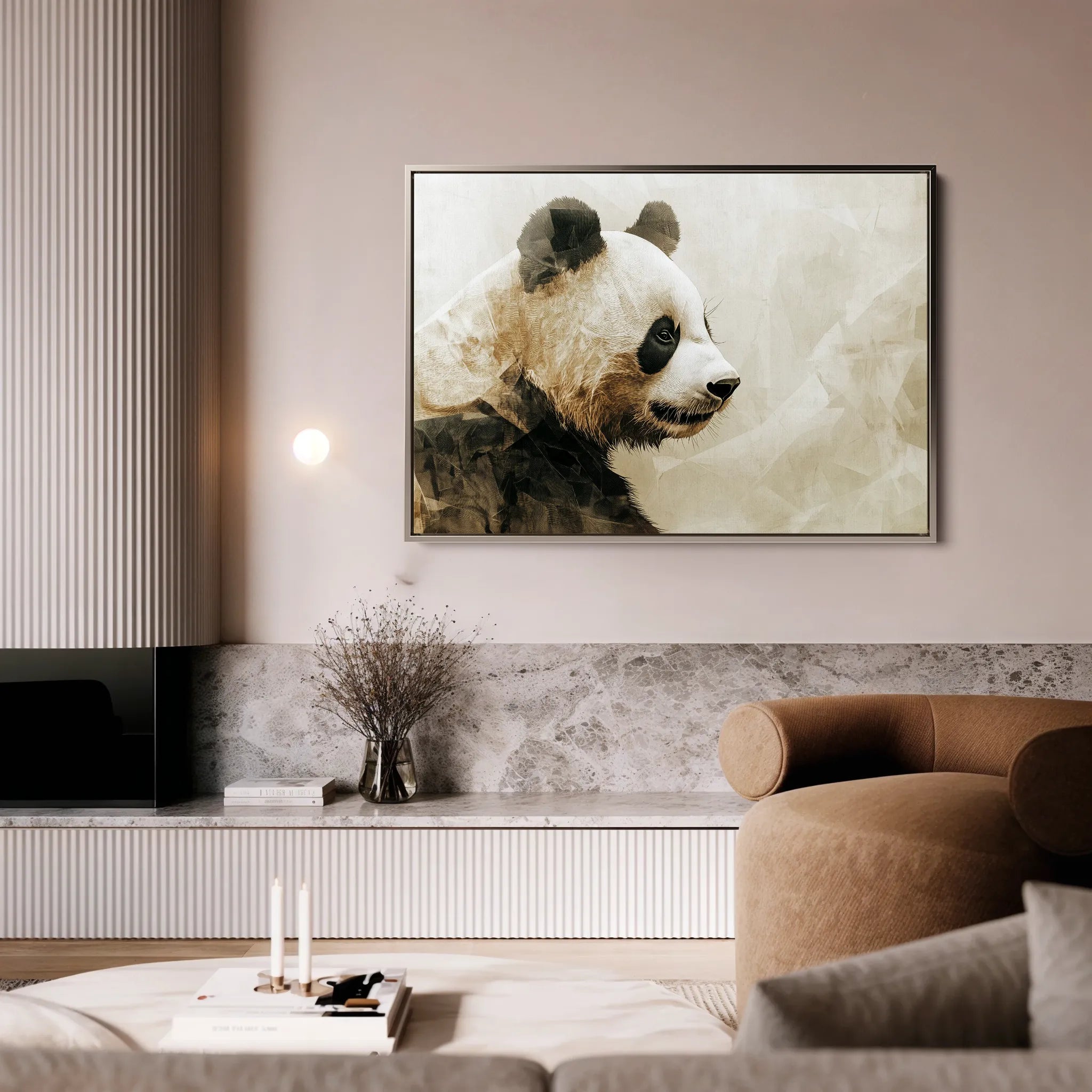 Animals 011 Canvas Art 18" x 24" / 45 x 60 cm / Black