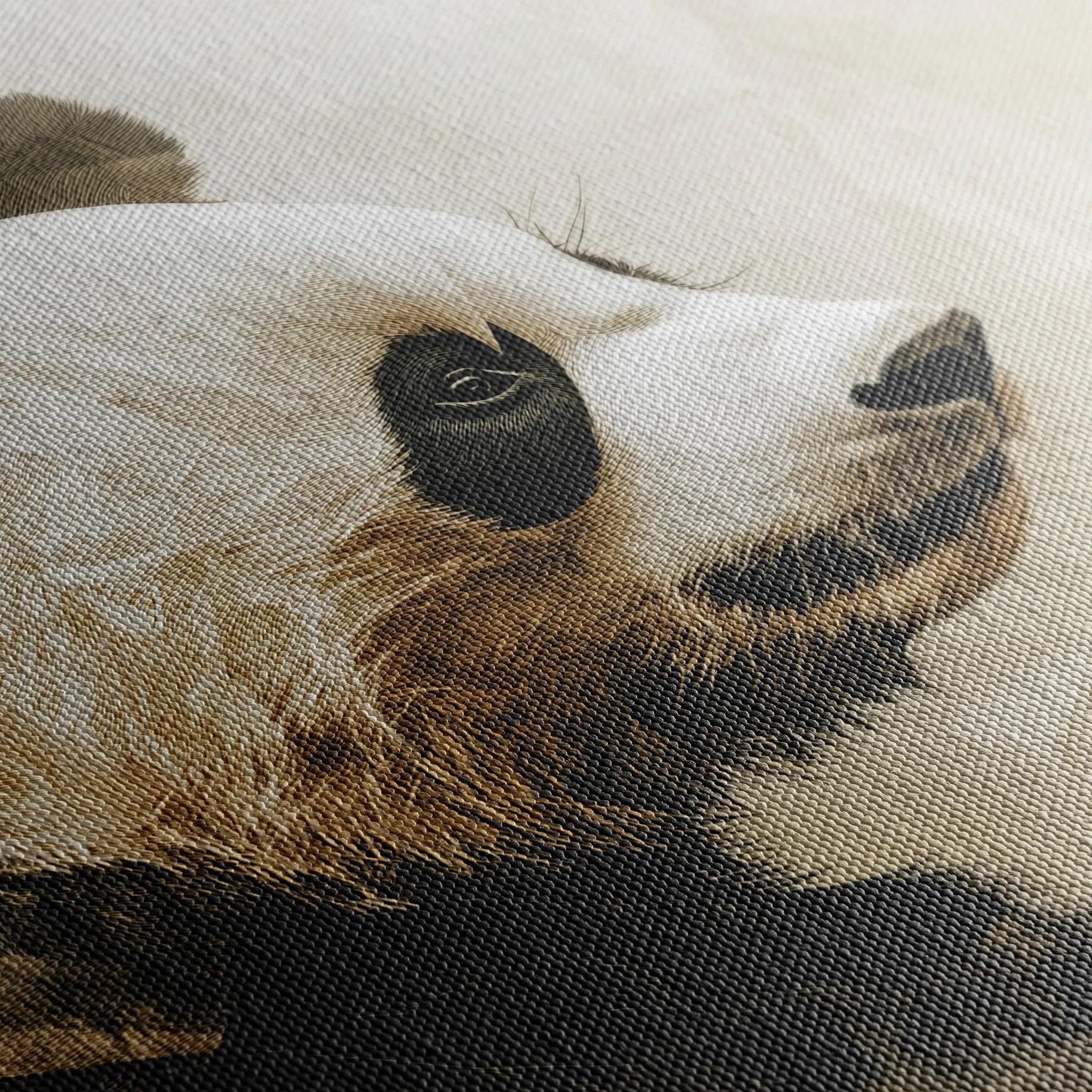 Animals 011 Canvas Art 18" x 24" / 45 x 60 cm / Black