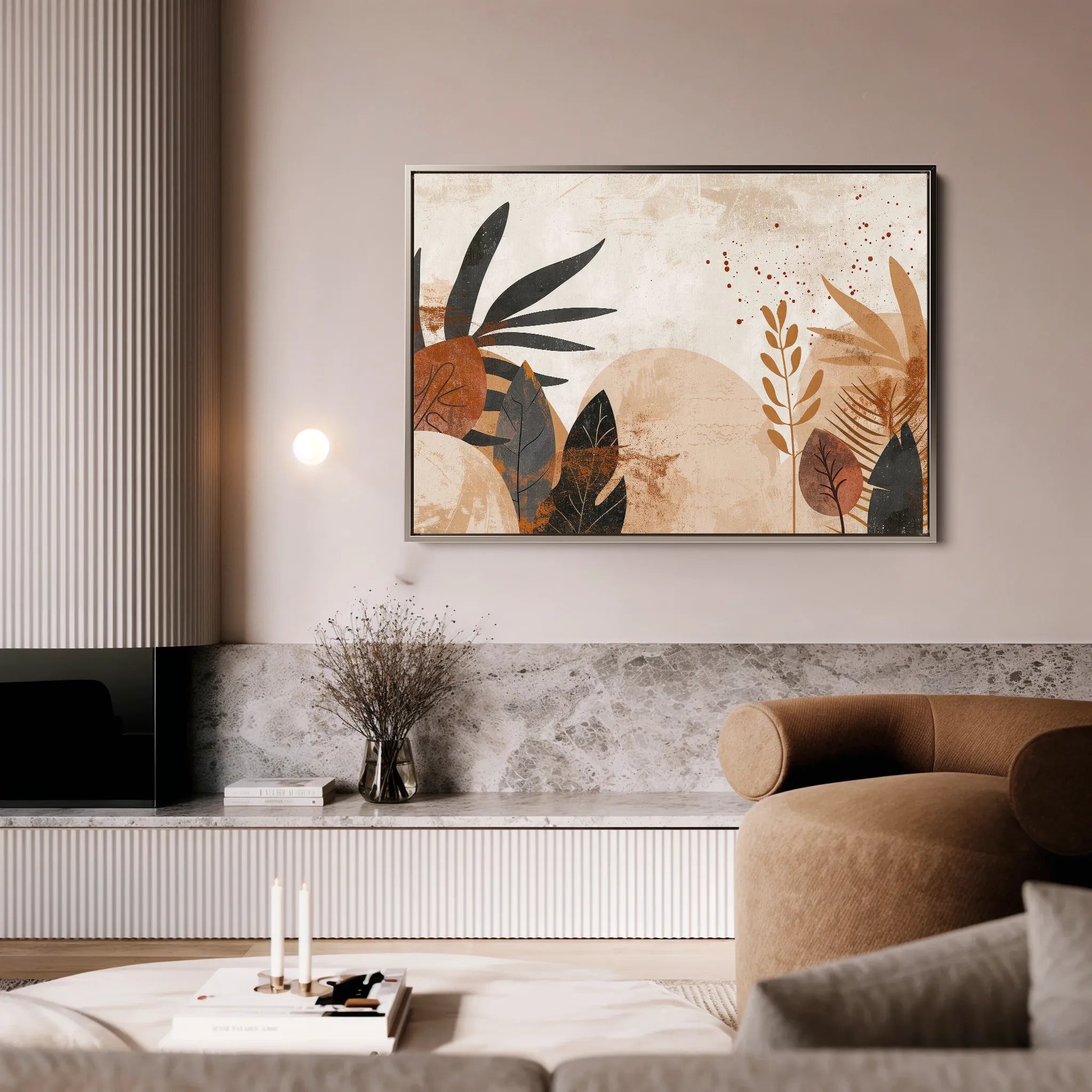 Boho 011 Canvas Art 18" x 24" / 45 x 60 cm / Black