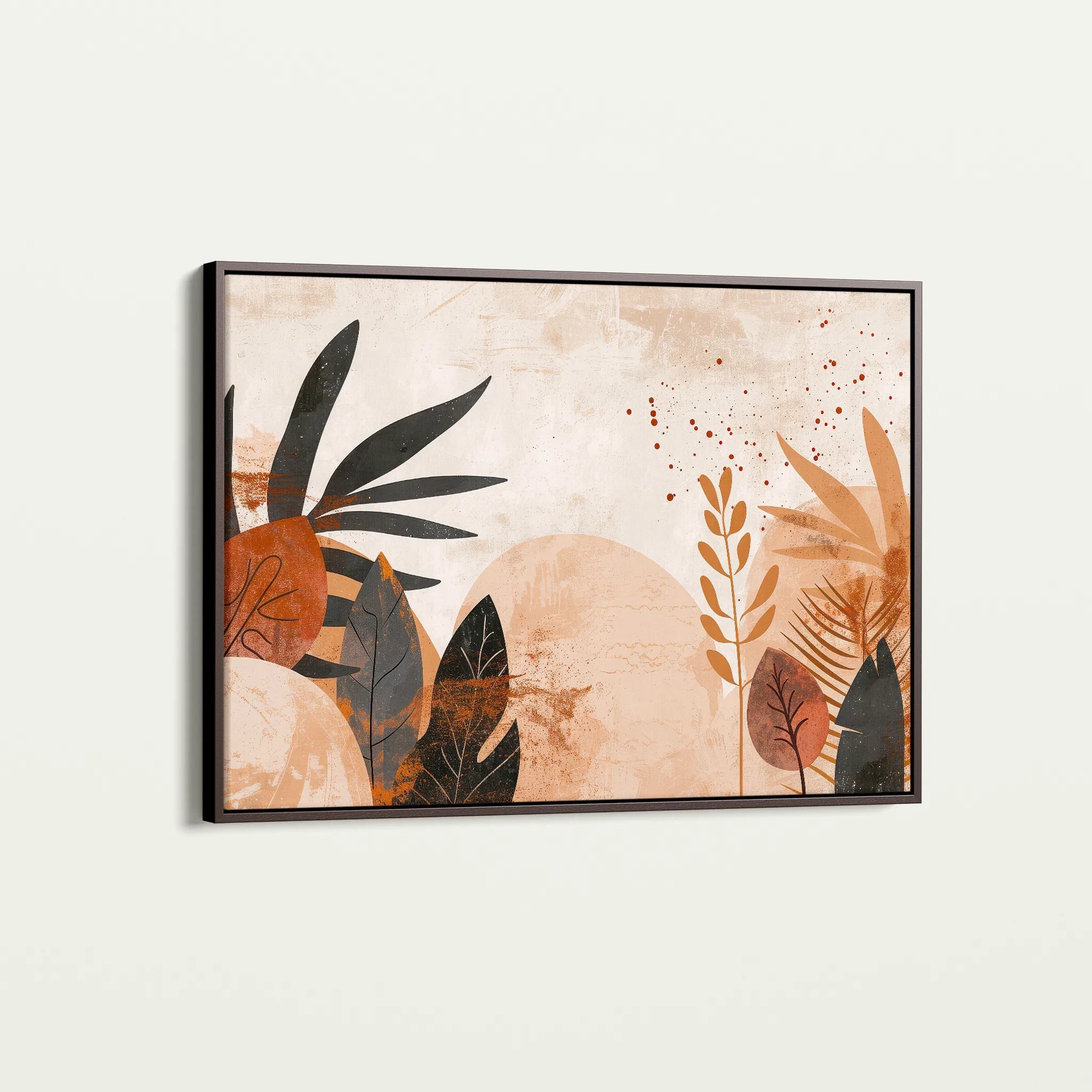 Boho 011 Canvas Art 18" x 24" / 45 x 60 cm / Black