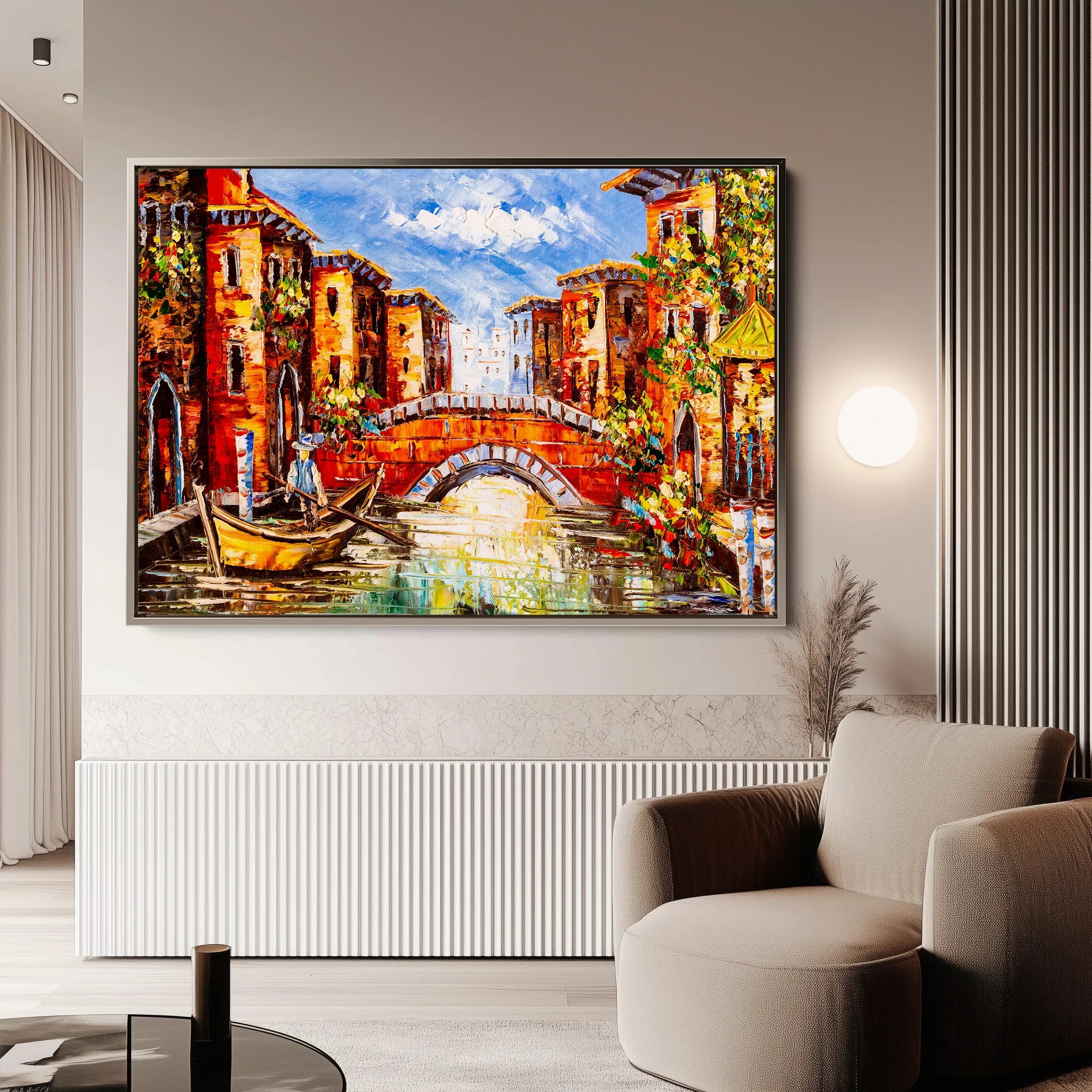 Landscape 011 Canvas Art 18" x 24" / 45 x 60 cm / Black