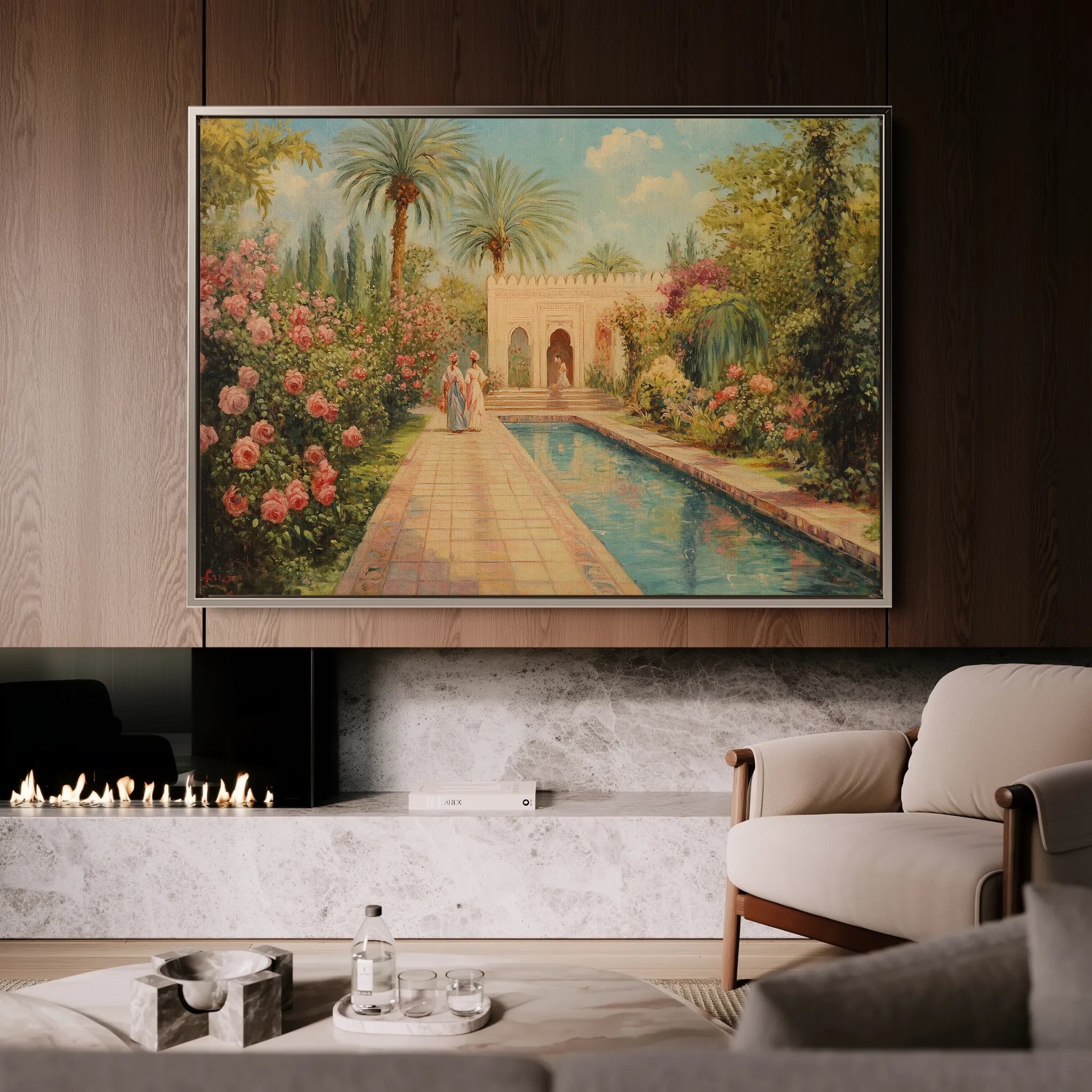 Orientalist 011 Canvas Art 18" x 24" / 45 x 60 cm / Black