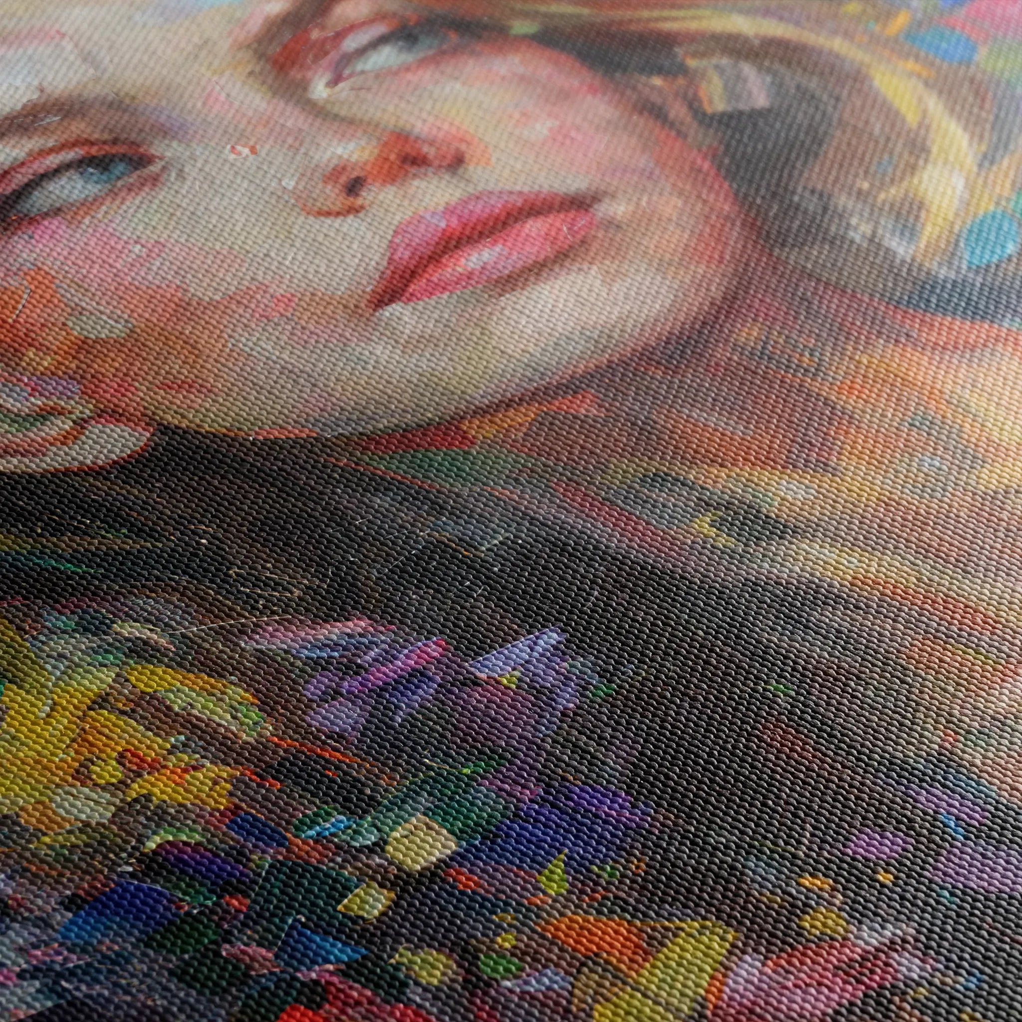 Portrait 011 Canvas Art 18" x 24" / 45 x 60 cm / Black