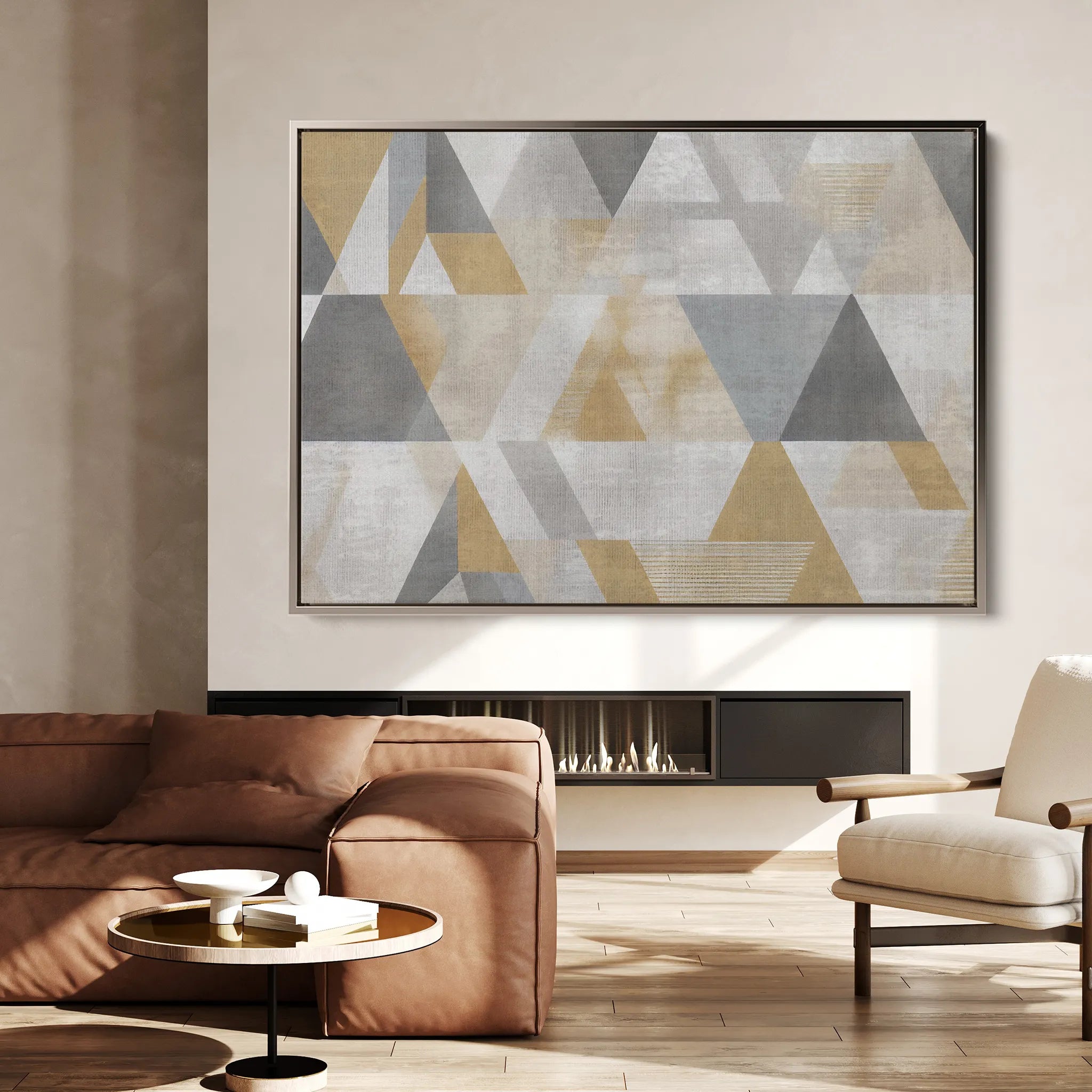 Abstract 012 Canvas Art 18" x 24" / 45 x 60 cm / Black