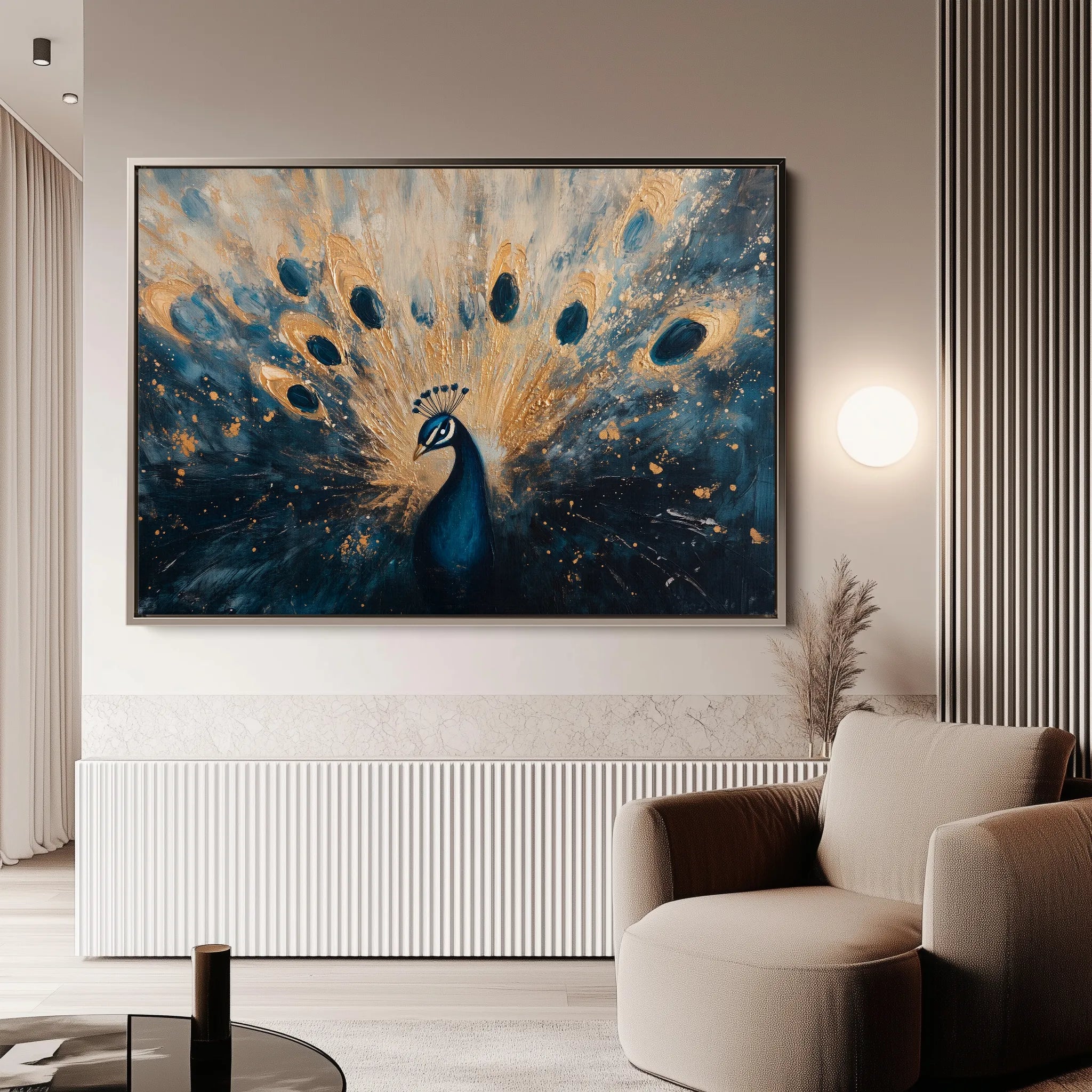 Animals 012 Canvas Art 18" x 24" / 45 x 60 cm / Black