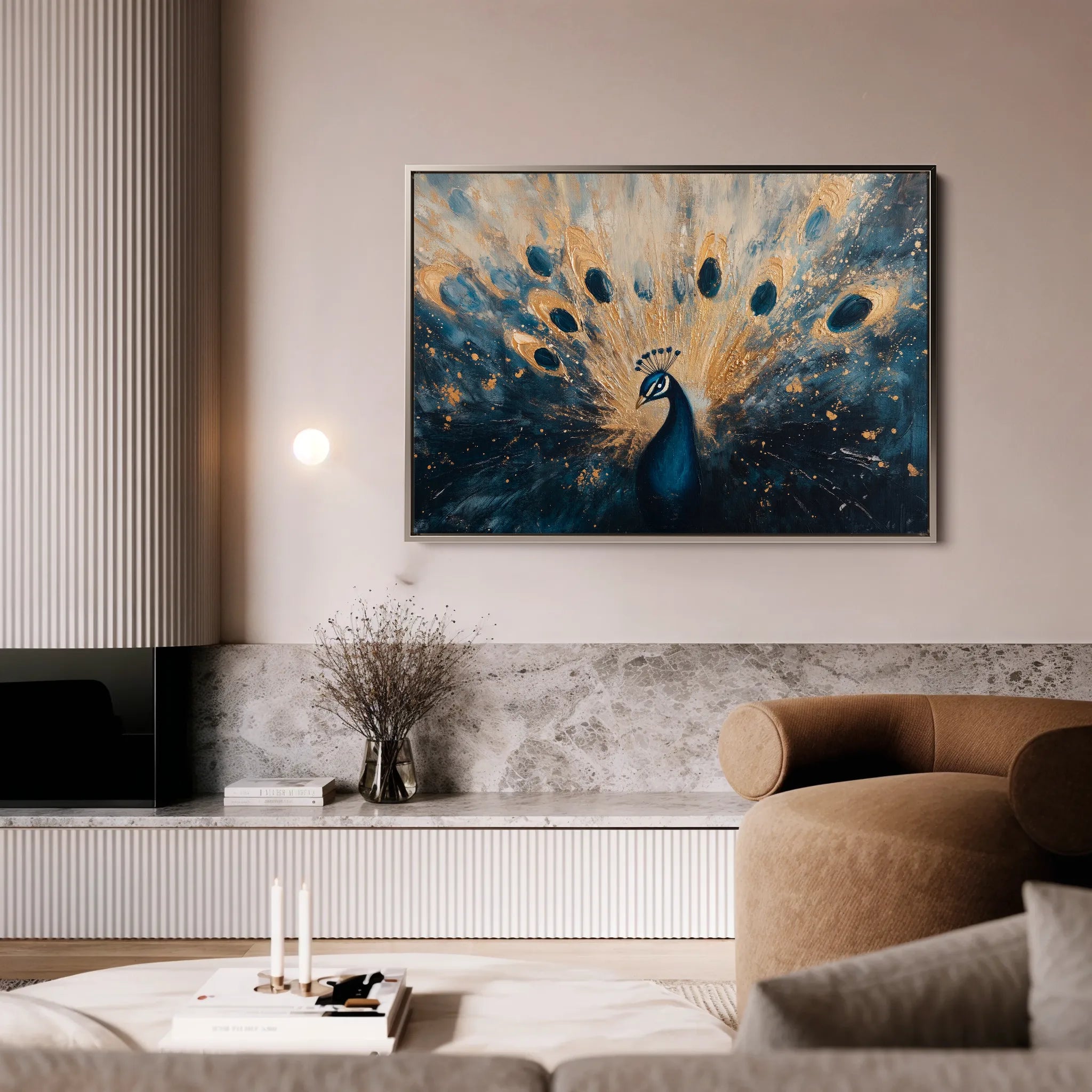 Animals 012 Canvas Art 18" x 24" / 45 x 60 cm / Black