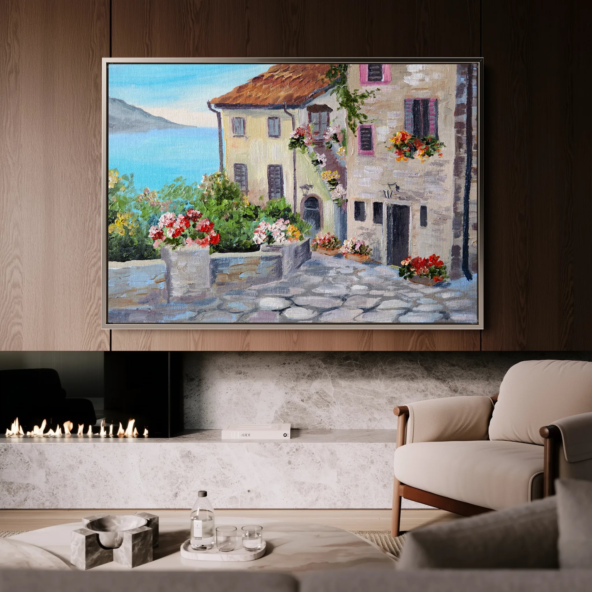 Landscape 012 Canvas Art 18" x 24" / 45 x 60 cm / Black