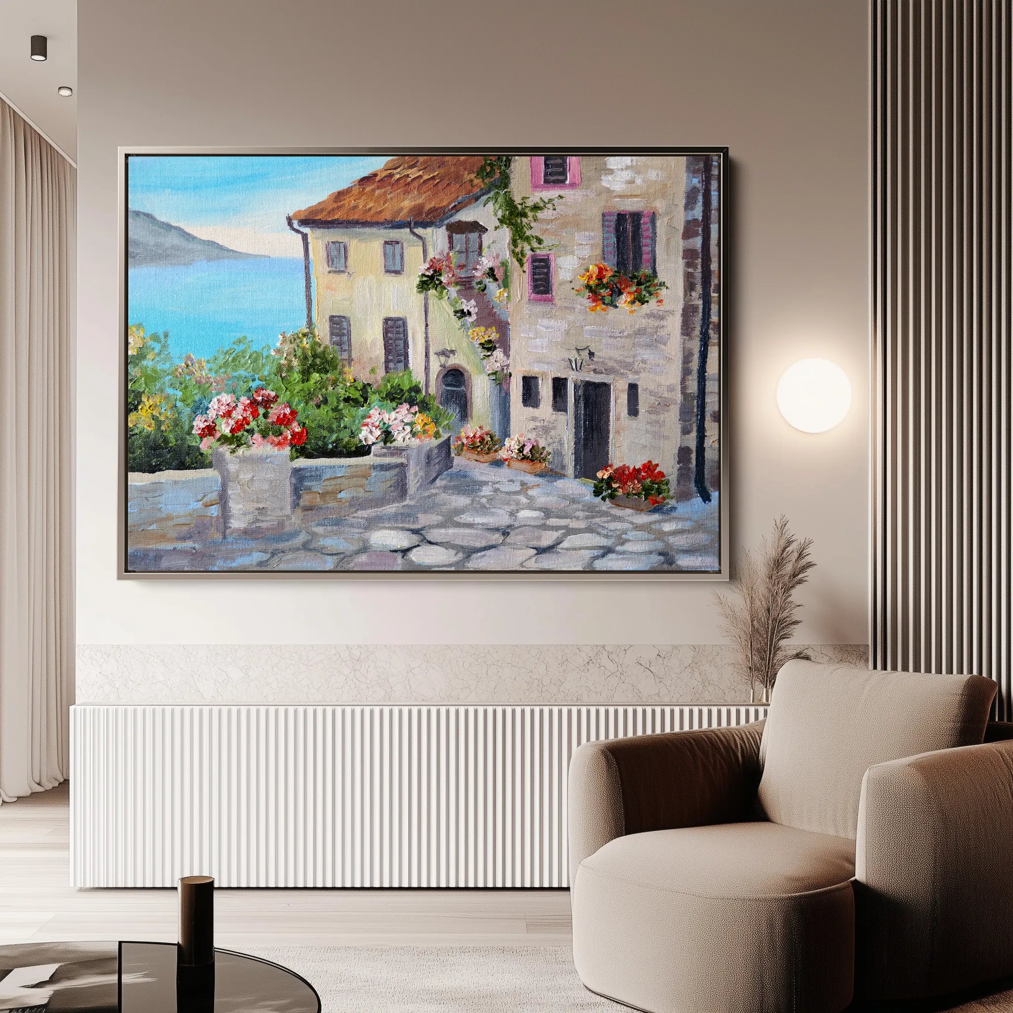 Landscape 012 Canvas Art 18" x 24" / 45 x 60 cm / Black