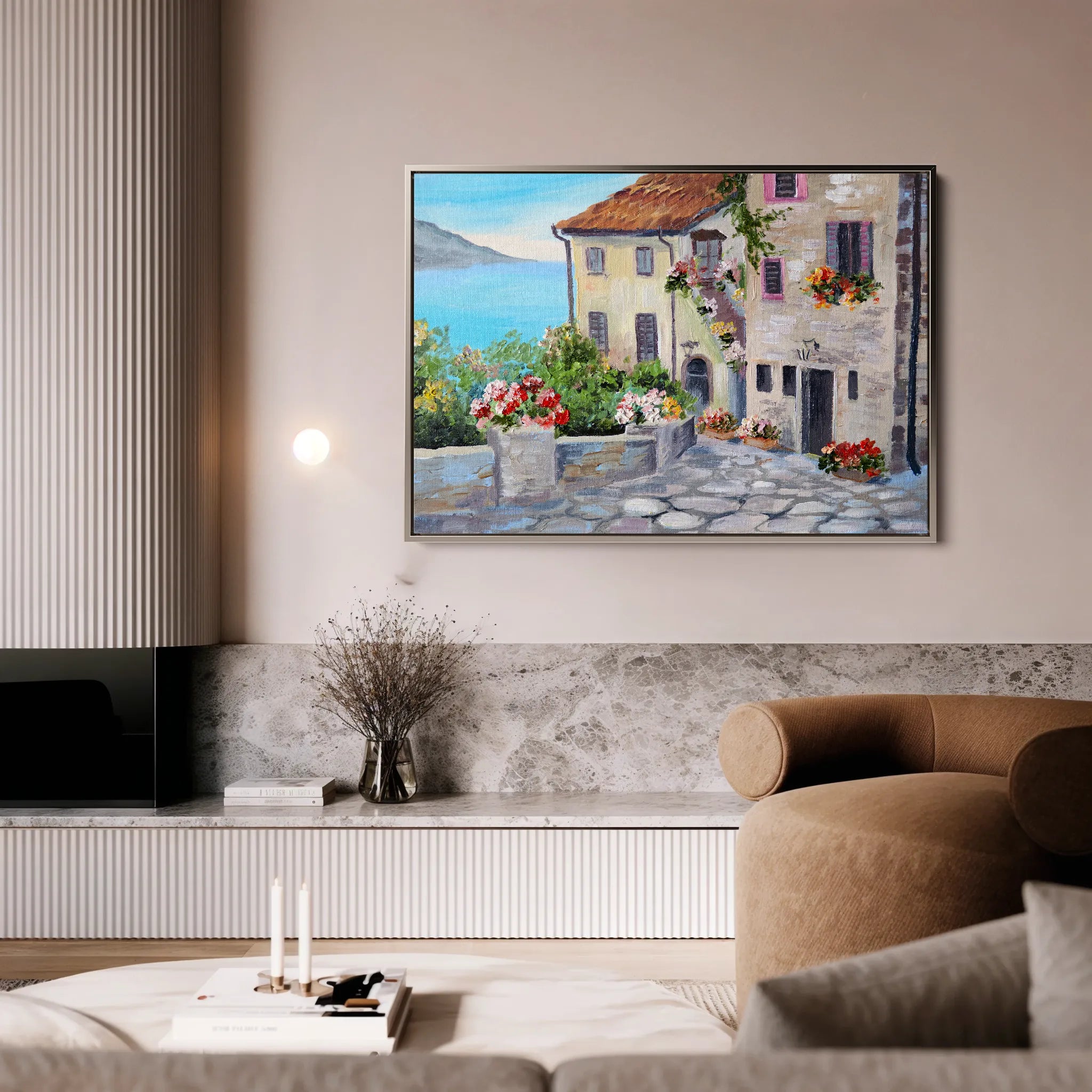 Landscape 012 Canvas Art 18" x 24" / 45 x 60 cm / Black