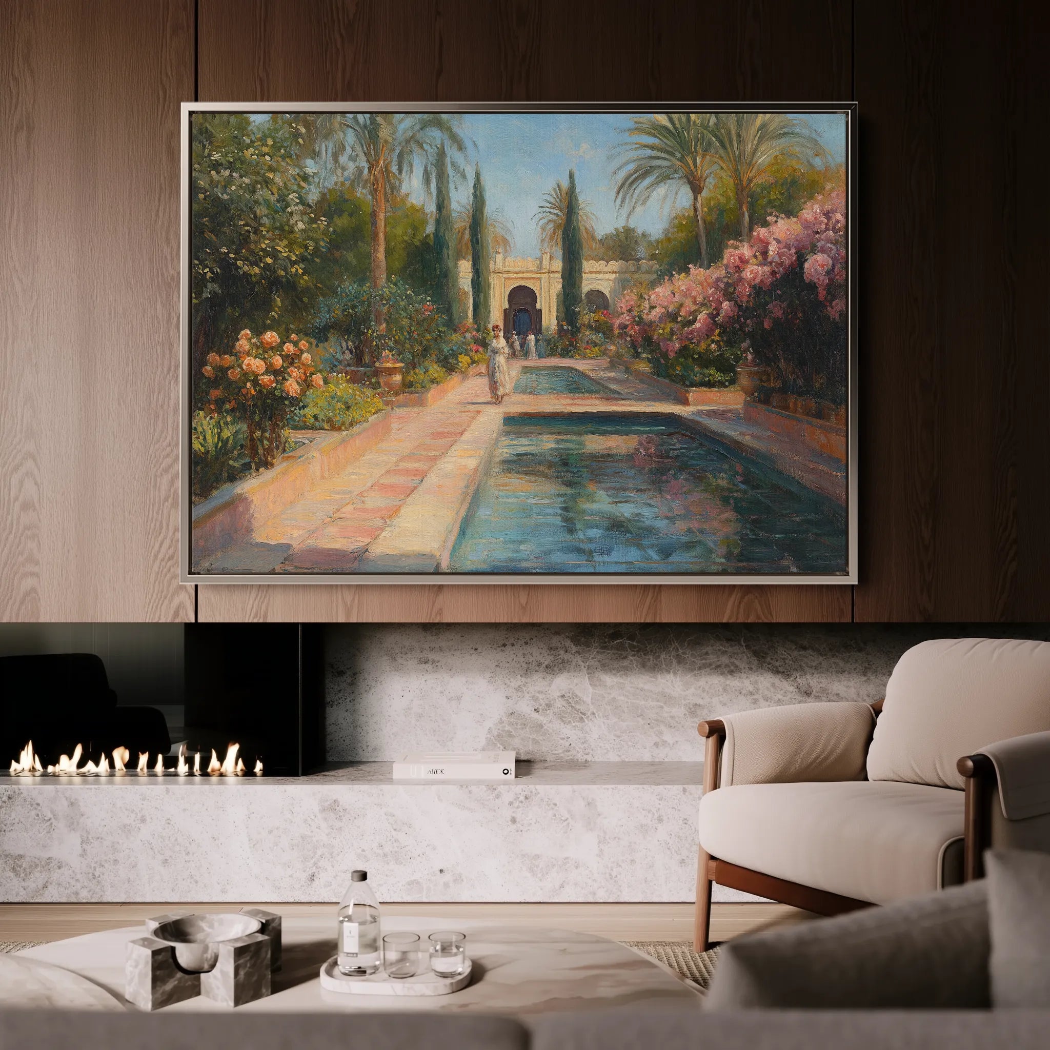 Orientalist 012 Canvas Art 18" x 24" / 45 x 60 cm / Black