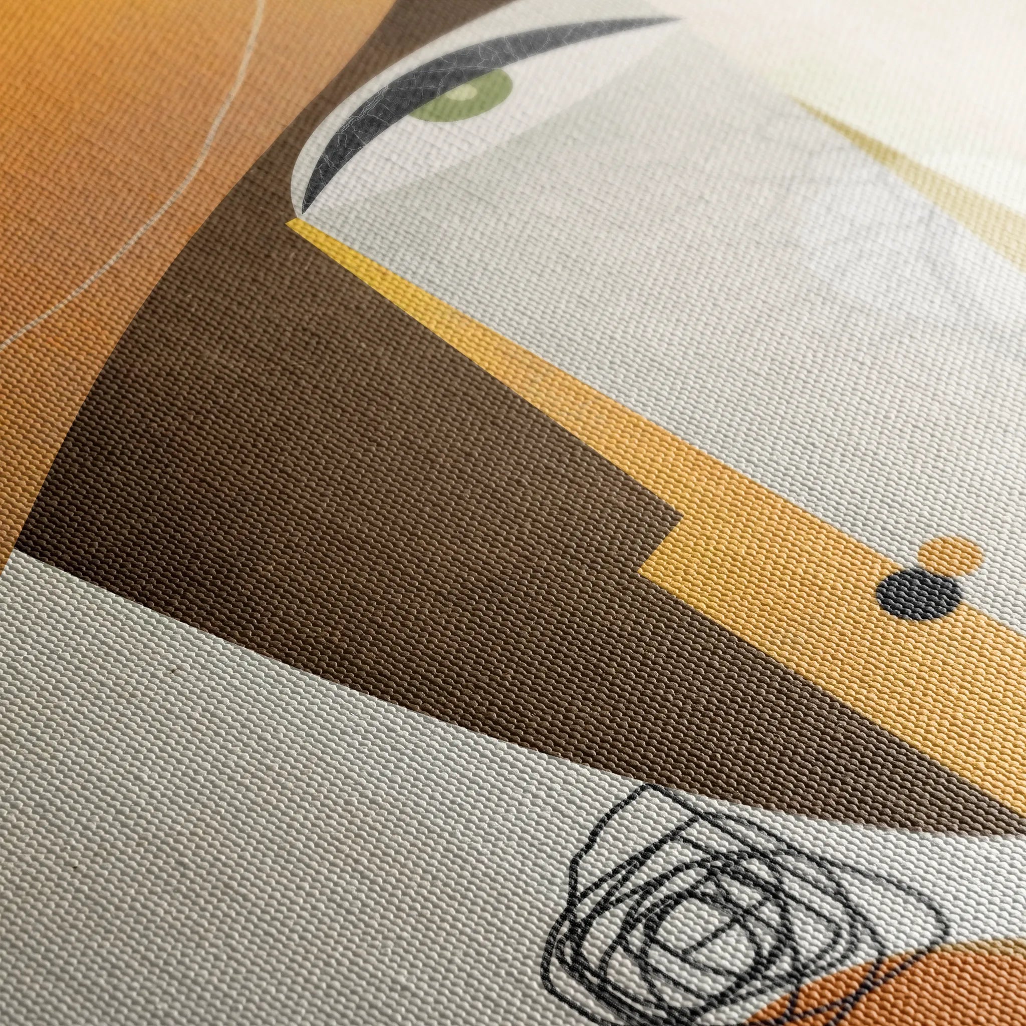 Portrait 012 Canvas Art 18" x 24" / 45 x 60 cm / Black
