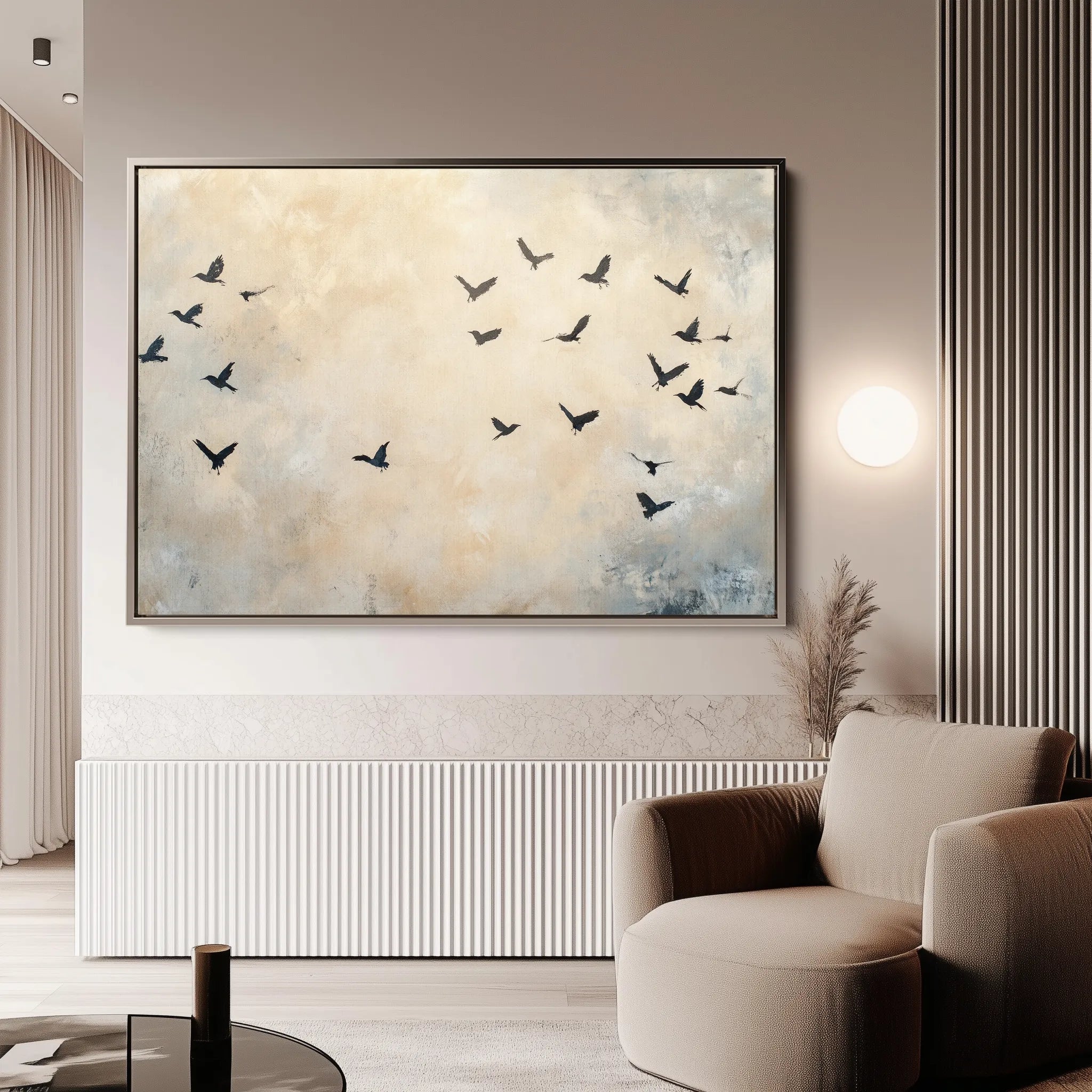 Animals 013 Canvas Art 18" x 24" / 45 x 60 cm / Black