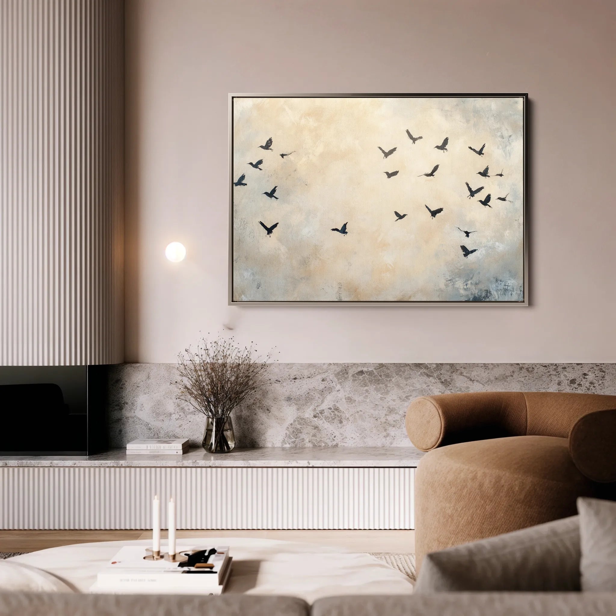 Animals 013 Canvas Art 18" x 24" / 45 x 60 cm / Black