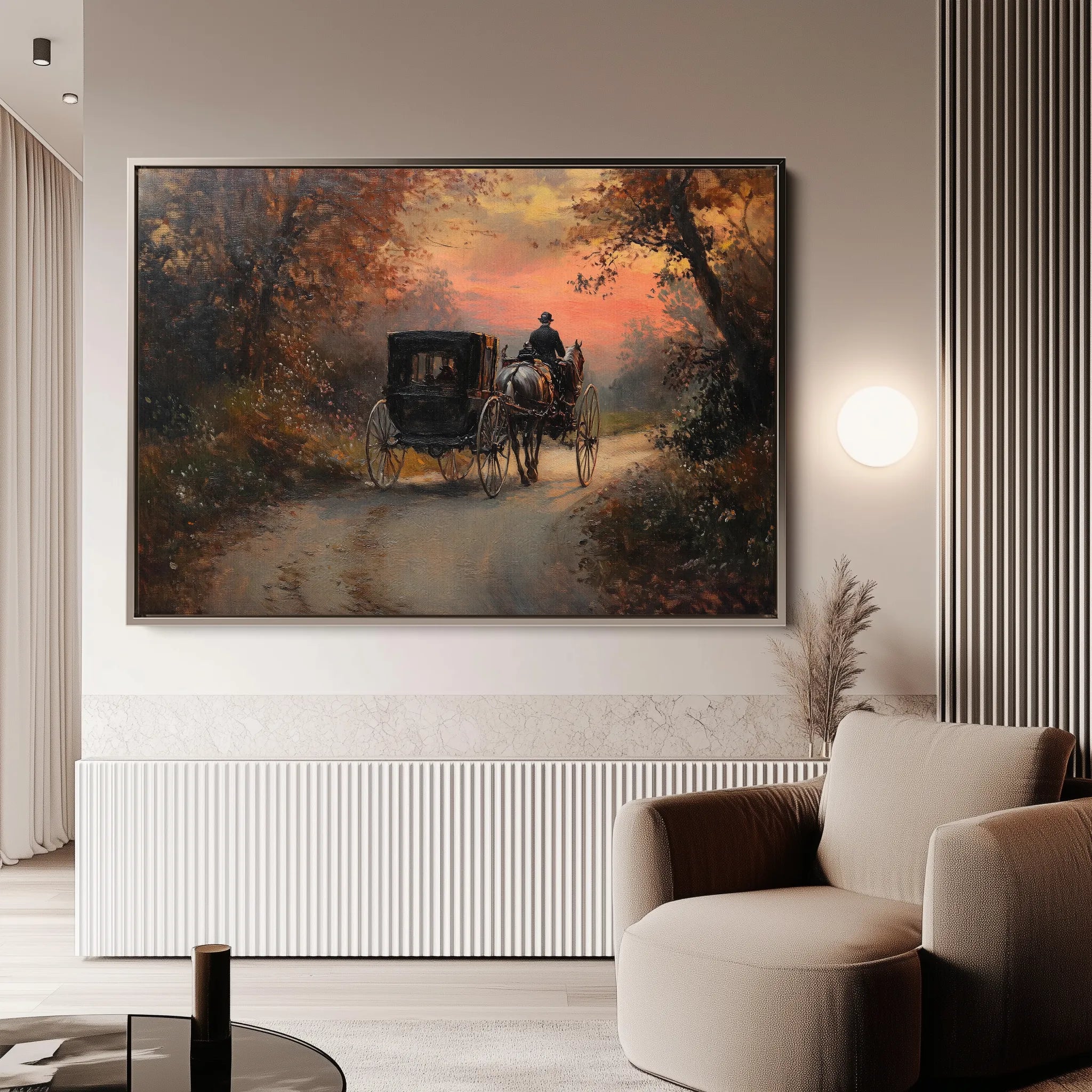 Classic 013 Canvas Art 18" x 24" / 45 x 60 cm / Black