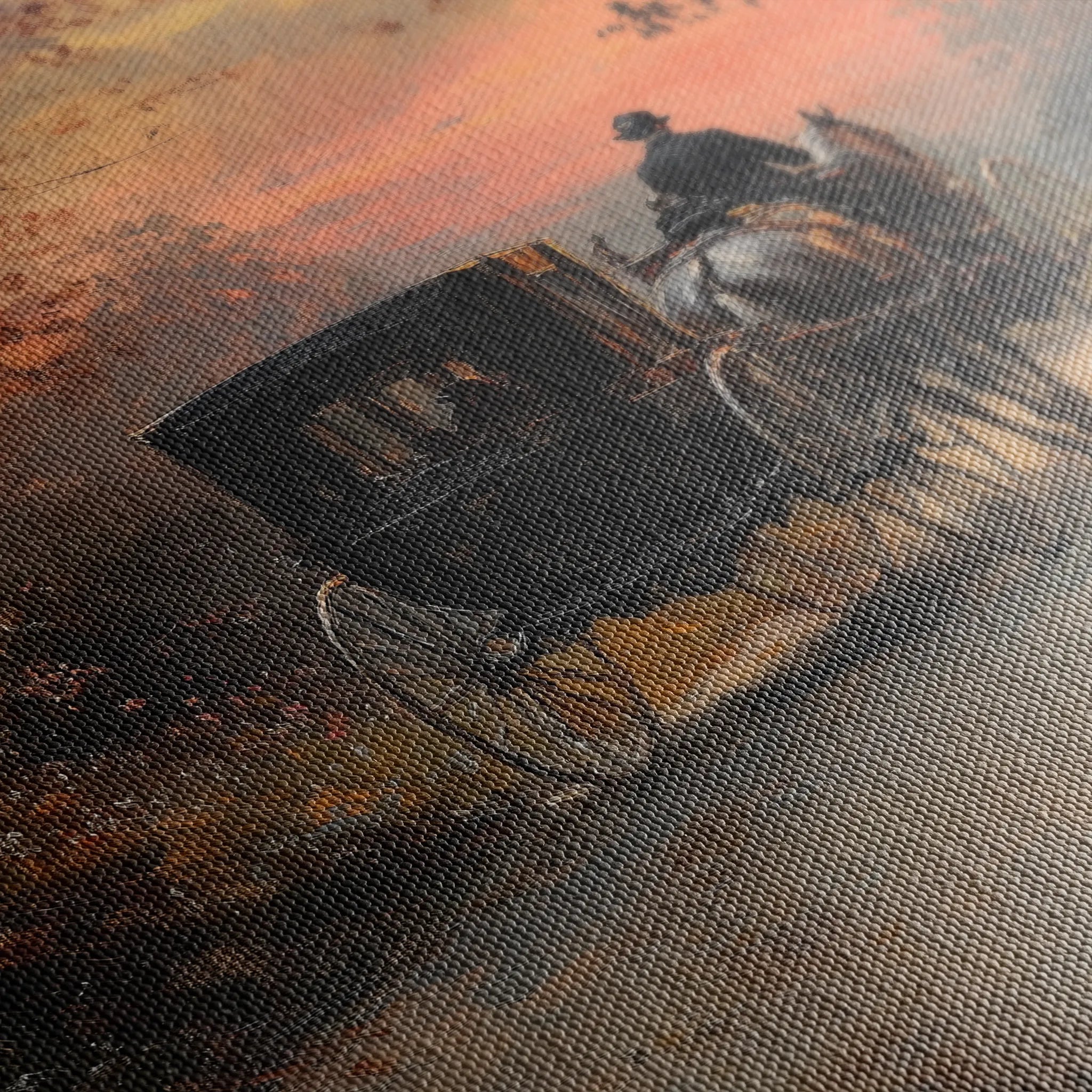 Classic 013 Canvas Art 18" x 24" / 45 x 60 cm / Black