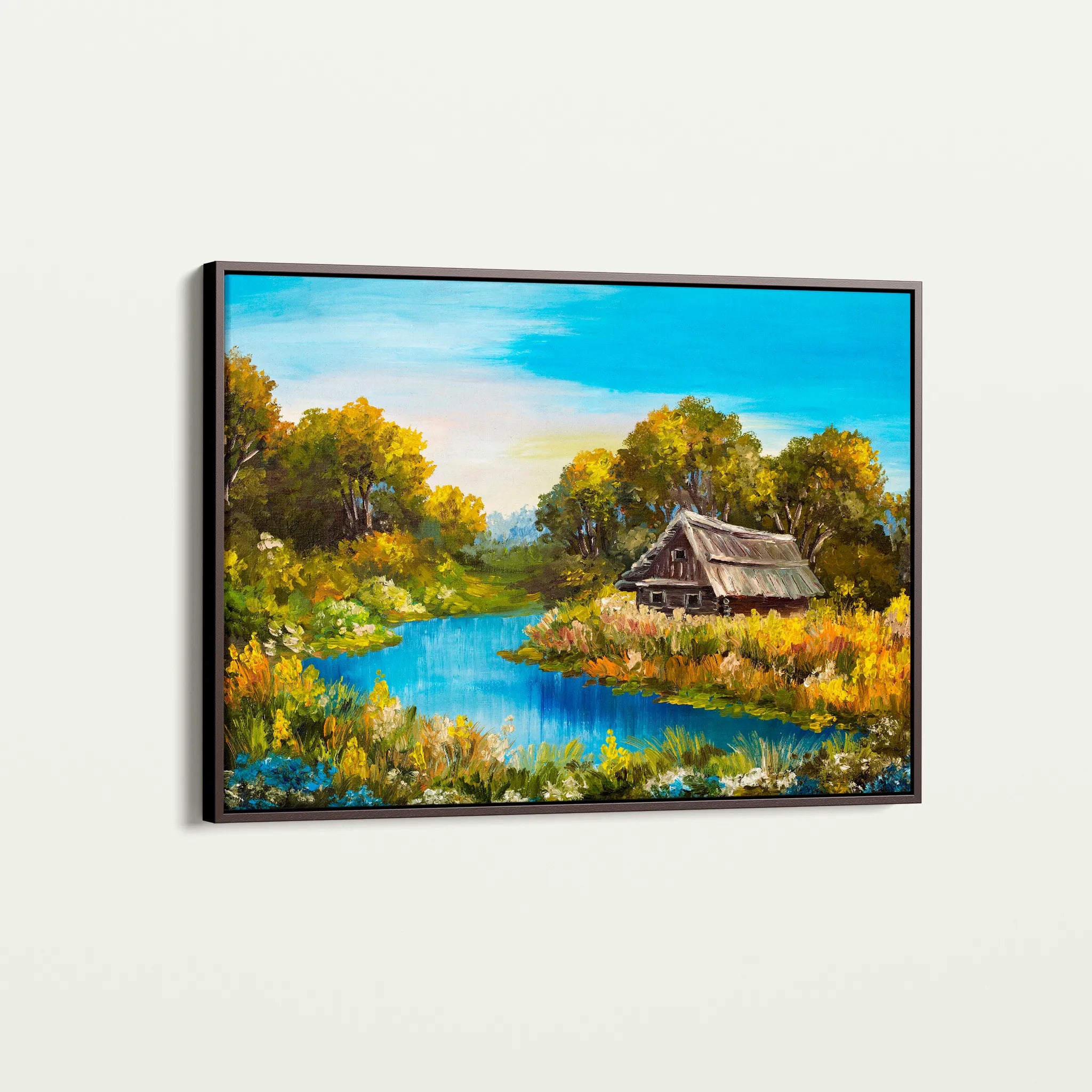 Landscape 013 Canvas Art 18" x 24" / 45 x 60 cm / Black