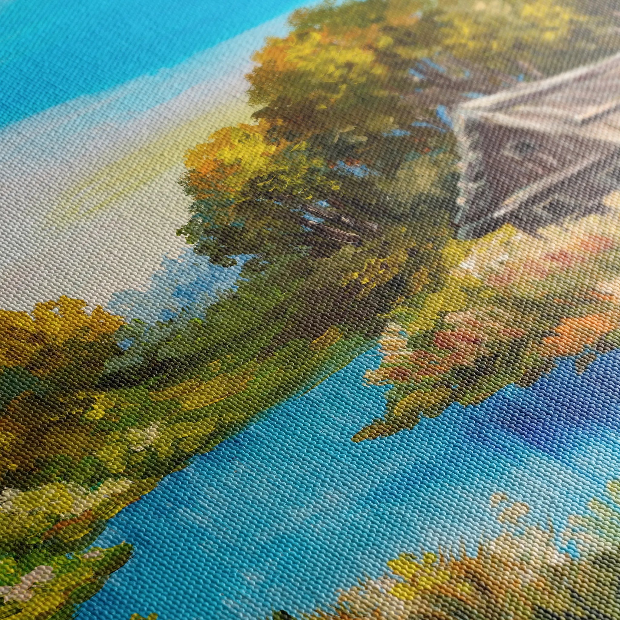 Landscape 013 Canvas Art 18" x 24" / 45 x 60 cm / Black