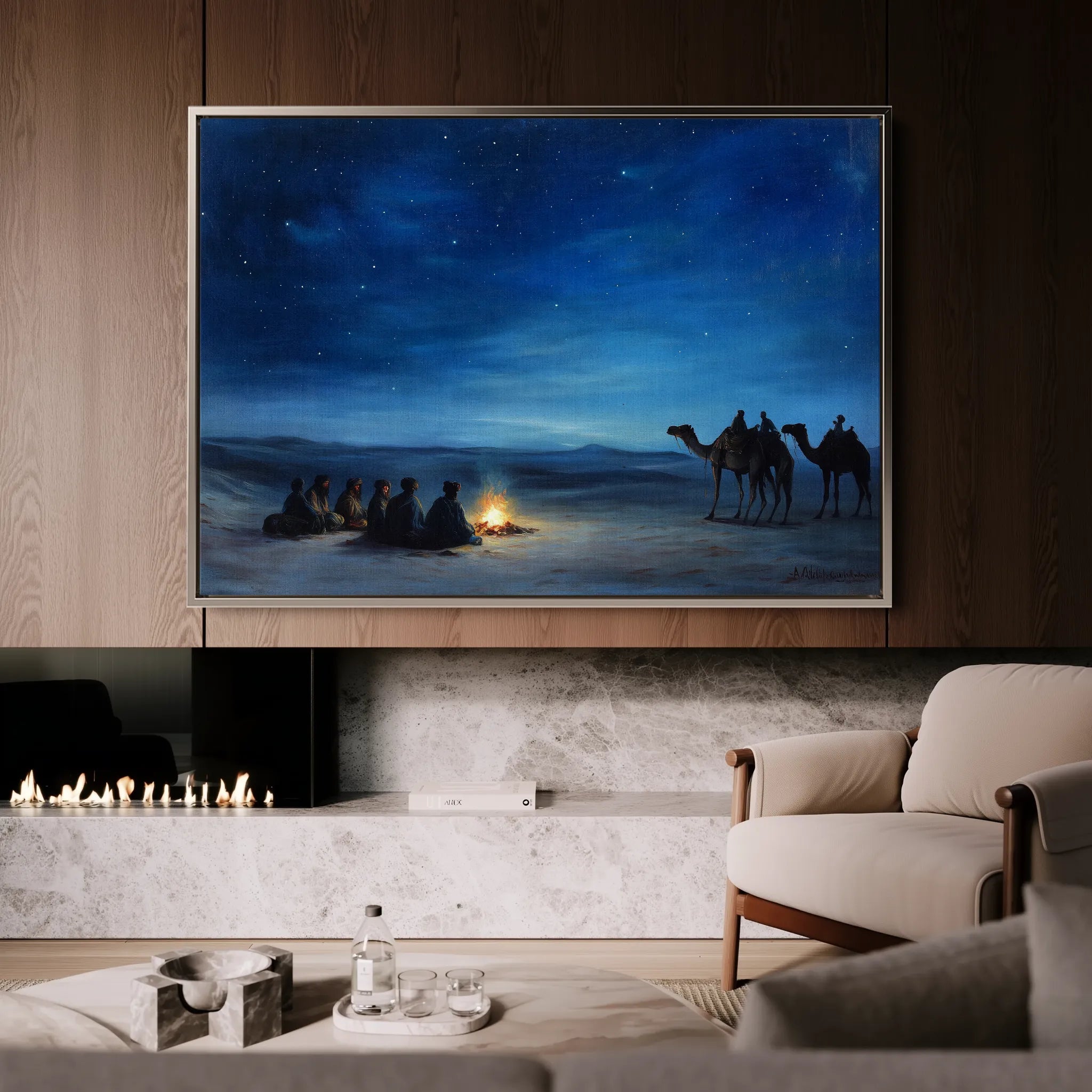 Orientalist 013 Canvas Art 18" x 24" / 45 x 60 cm / Black