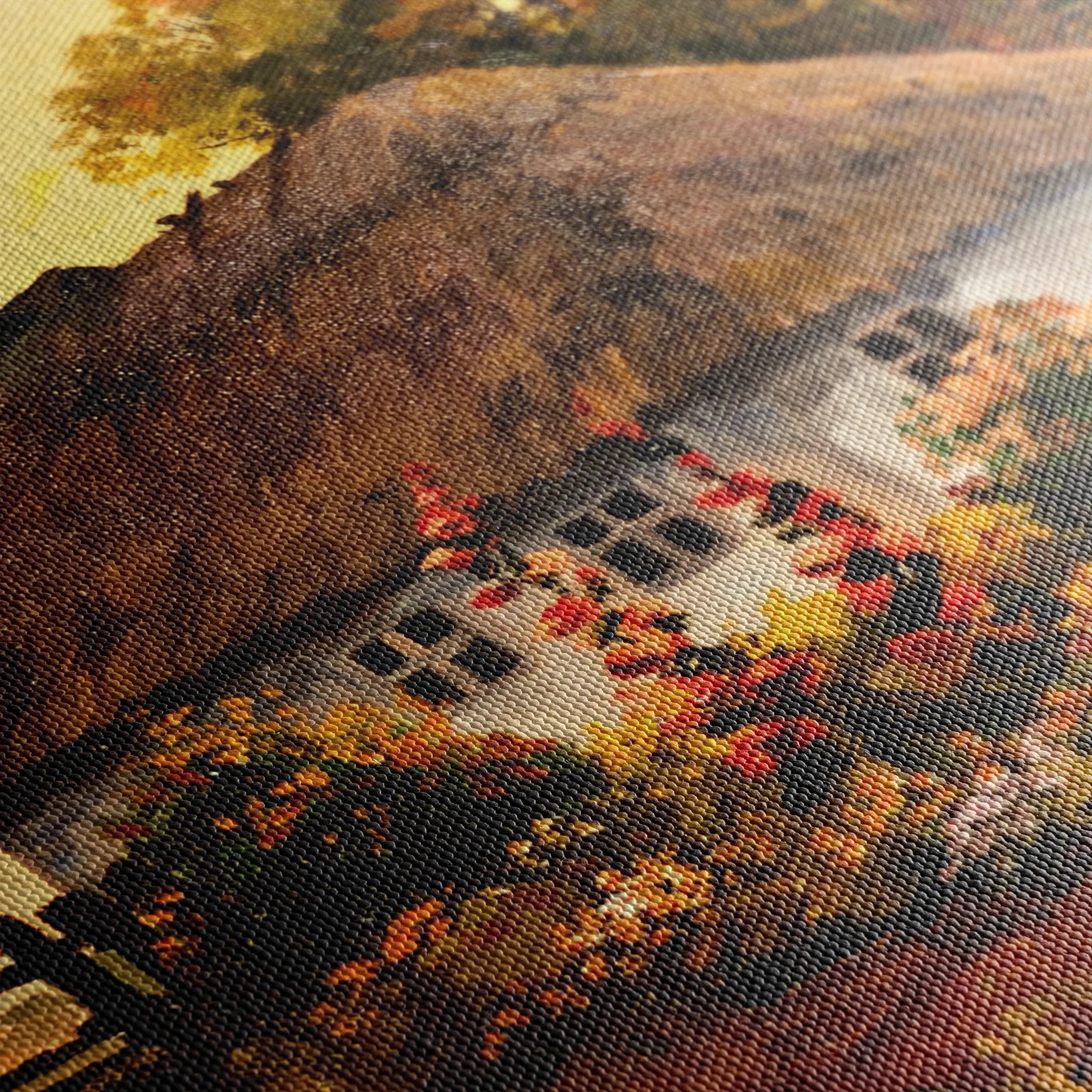 Landscape 014 Canvas Art 18" x 24" / 45 x 60 cm / Black
