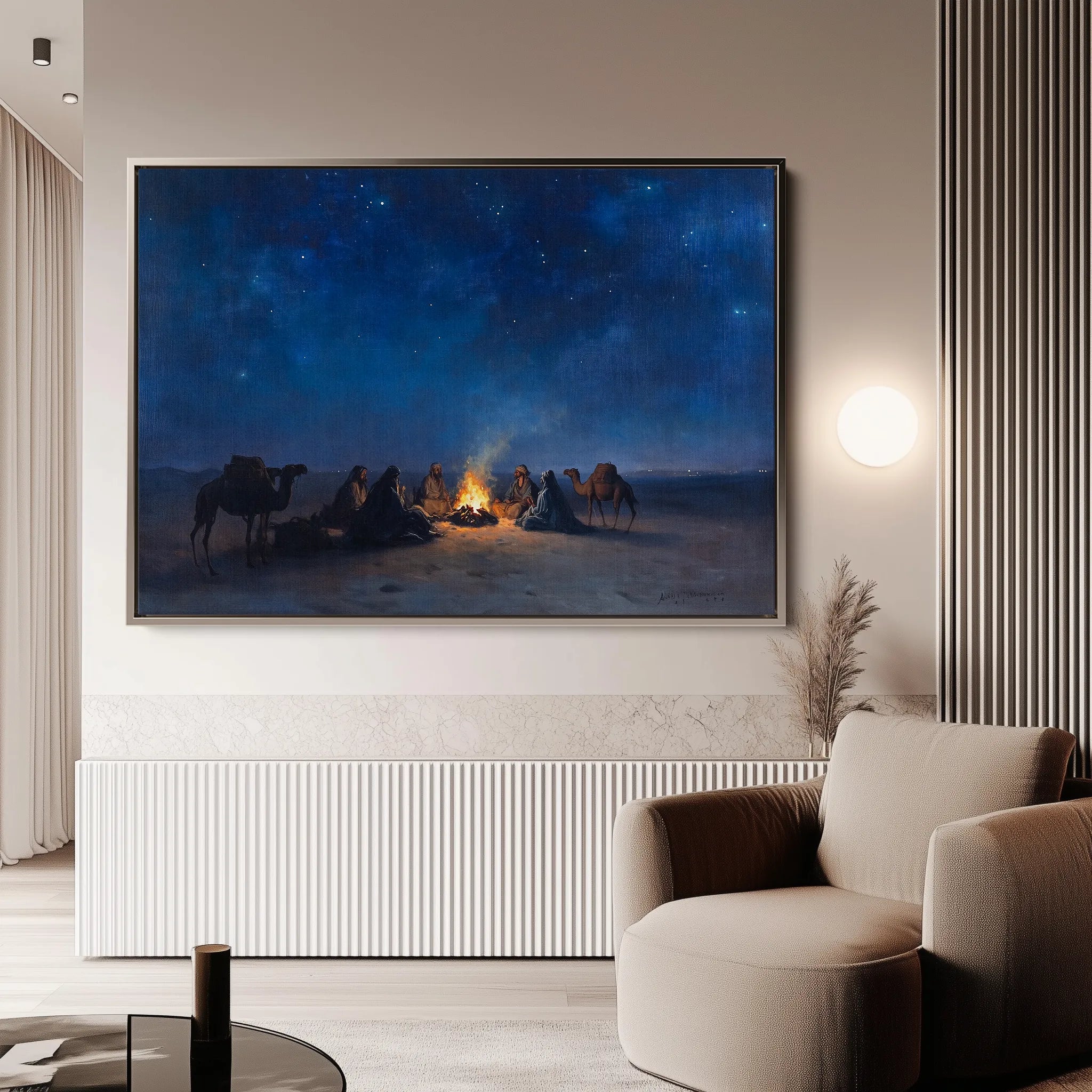 Orientalist 014 Canvas Art 18" x 24" / 45 x 60 cm / Black