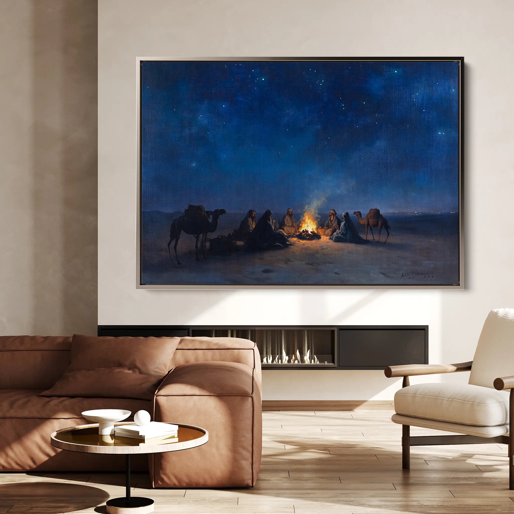 Orientalist 014 Canvas Art 18" x 24" / 45 x 60 cm / Black