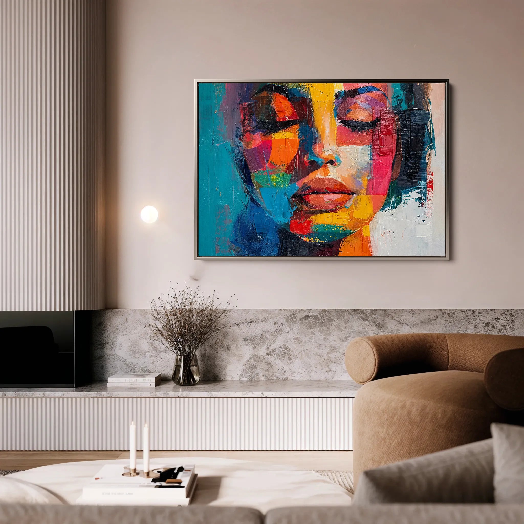 Portrait 014 Canvas Art 18" x 24" / 45 x 60 cm / Black