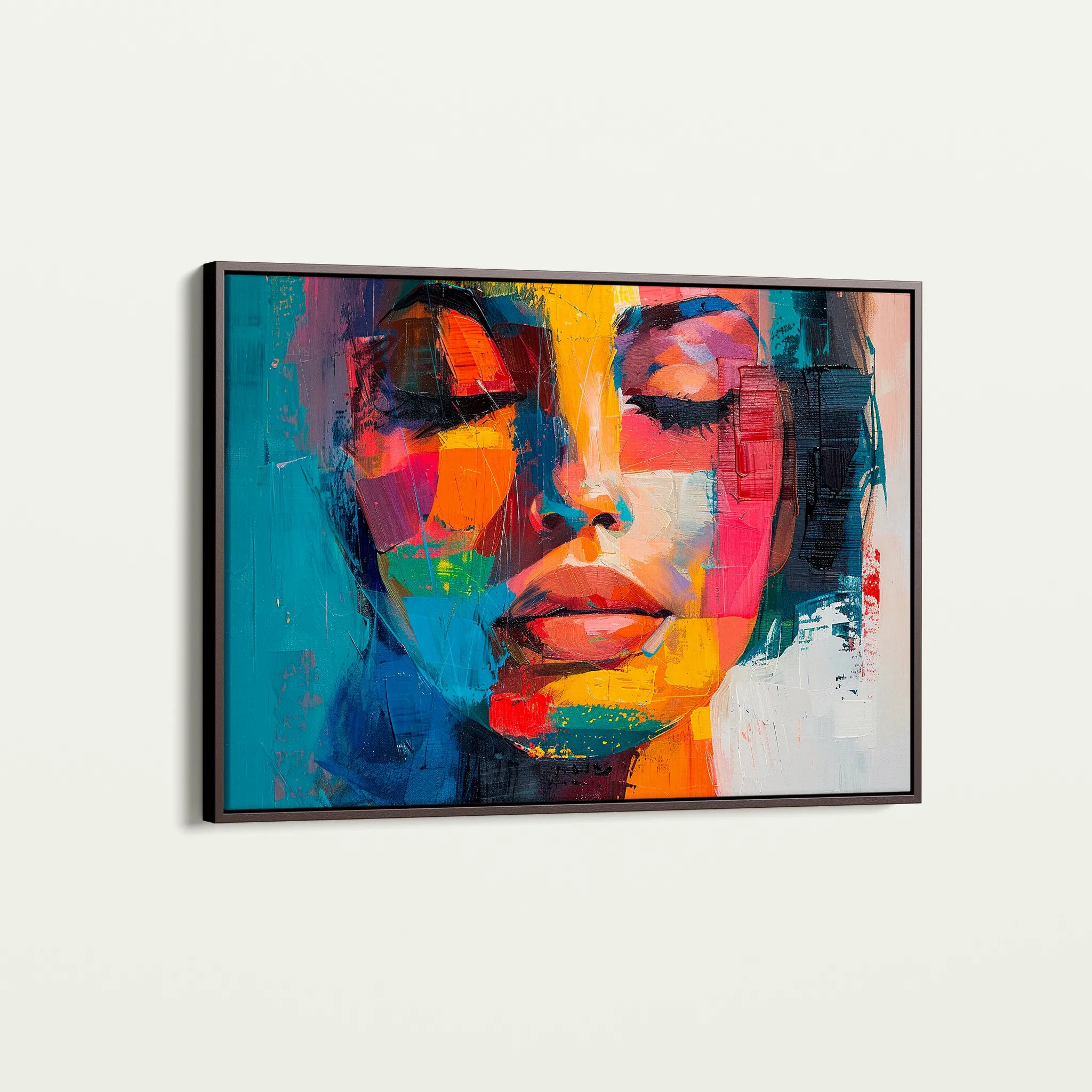 Portrait 014 Canvas Art 18" x 24" / 45 x 60 cm / Black