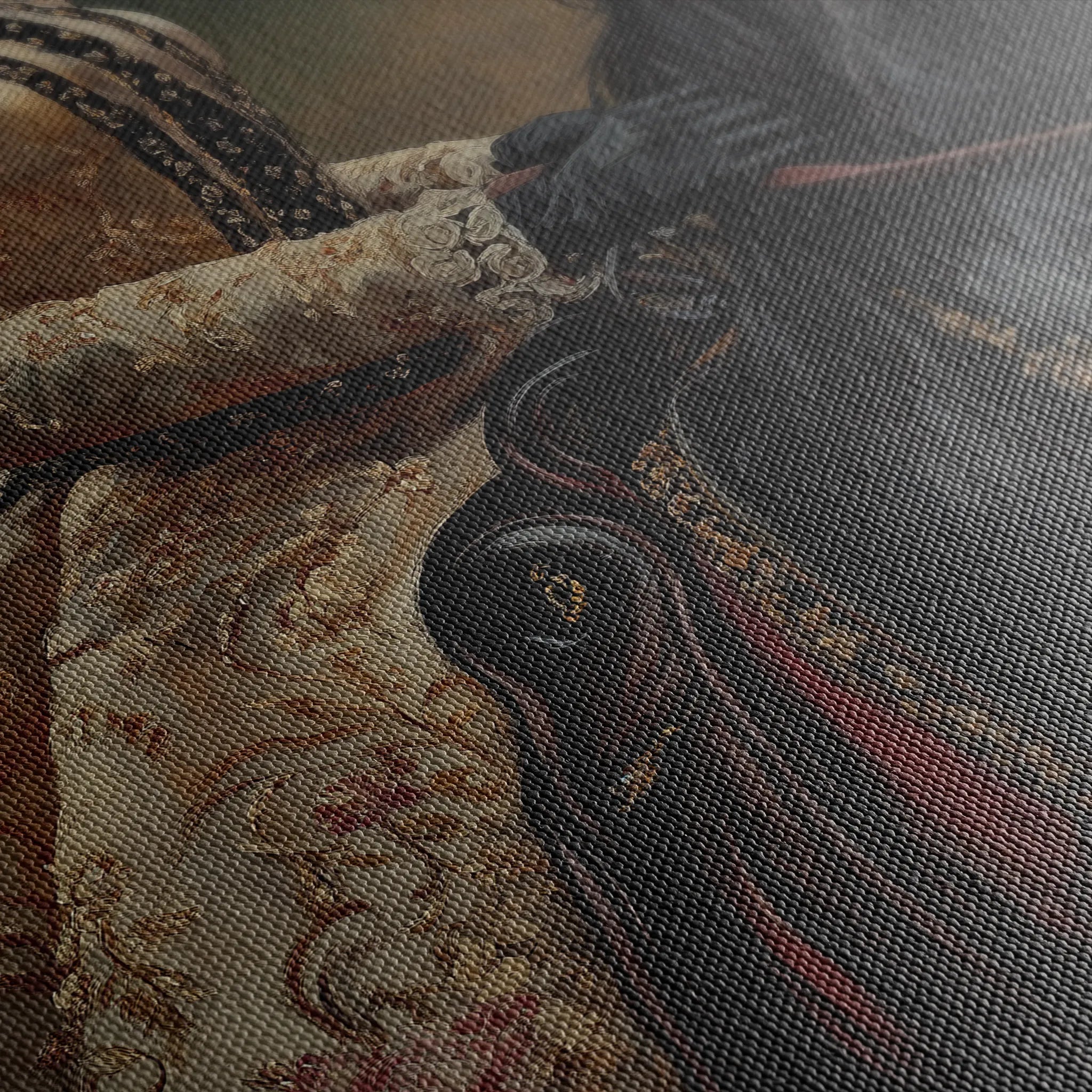 Classic 015 Canvas Art 18" x 24" / 45 x 60 cm / Black