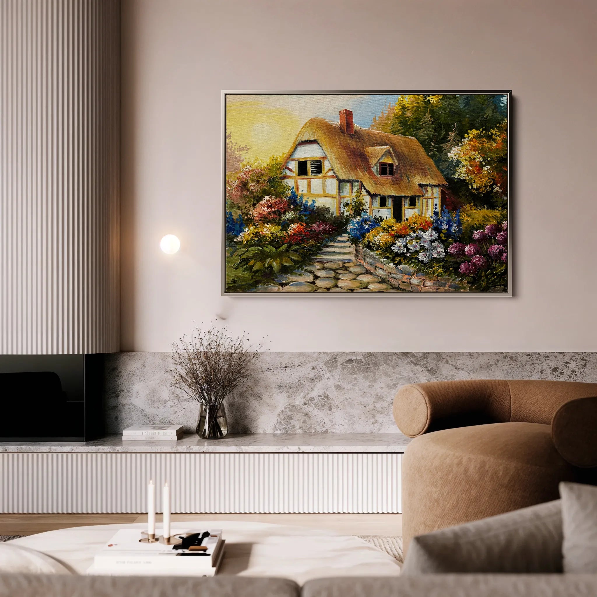 Landscape 015 Canvas Art 18" x 24" / 45 x 60 cm / Black