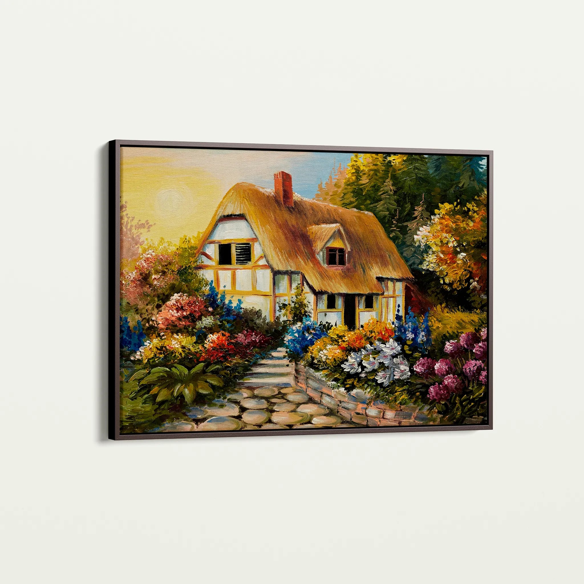 Landscape 015 Canvas Art 18" x 24" / 45 x 60 cm / Black
