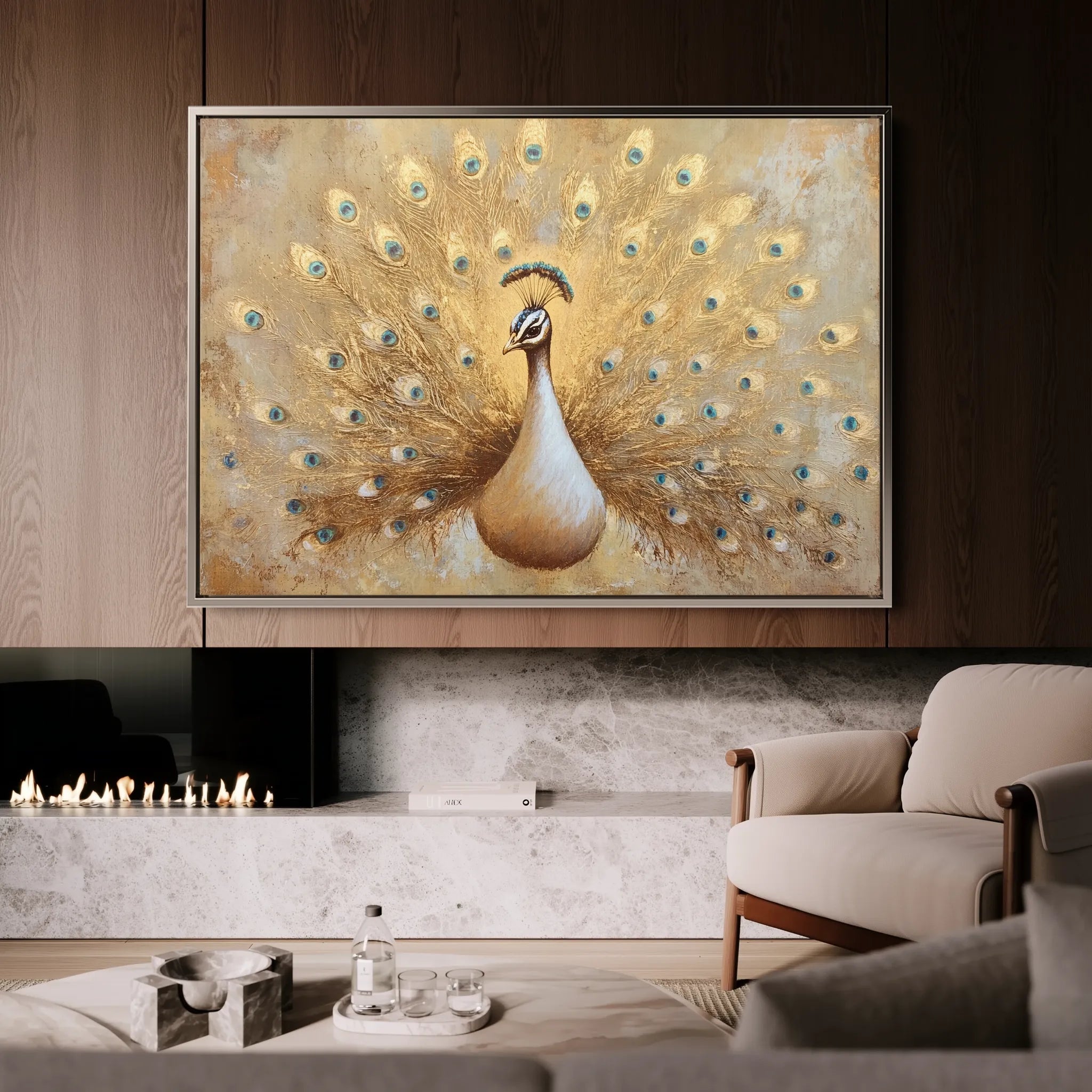Animals 016 Canvas Art 18" x 24" / 45 x 60 cm / Black