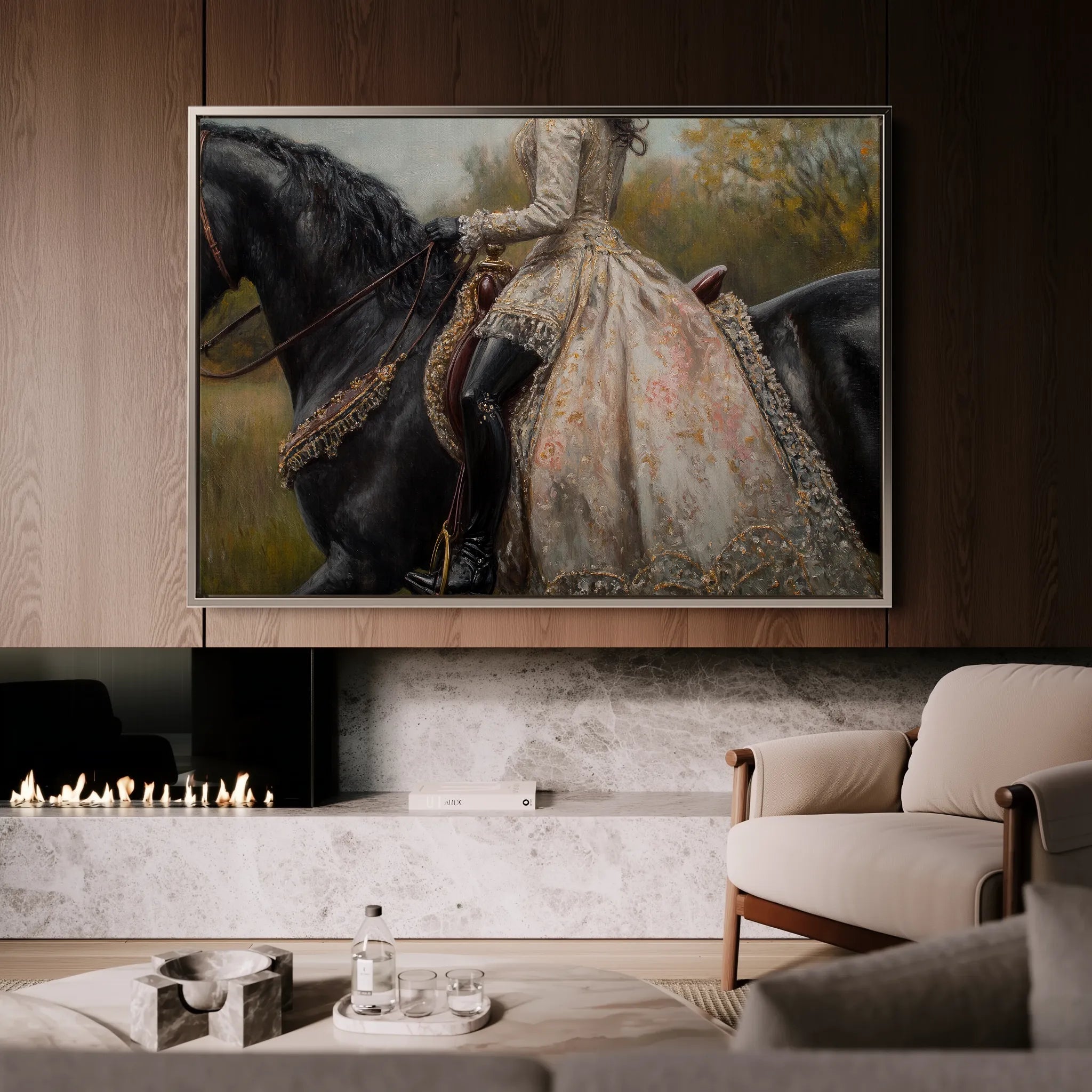 Classic 016 Canvas Art 18" x 24" / 45 x 60 cm / Black