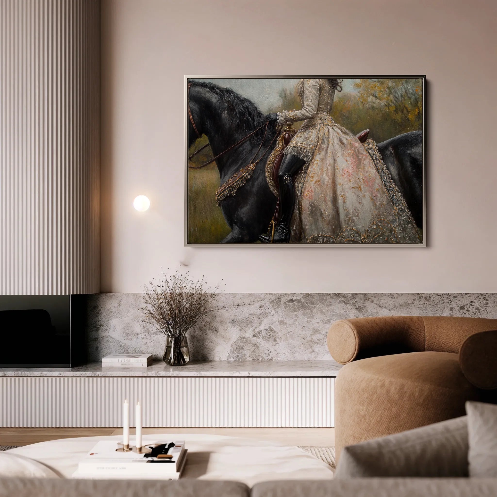 Classic 016 Canvas Art 18" x 24" / 45 x 60 cm / Black