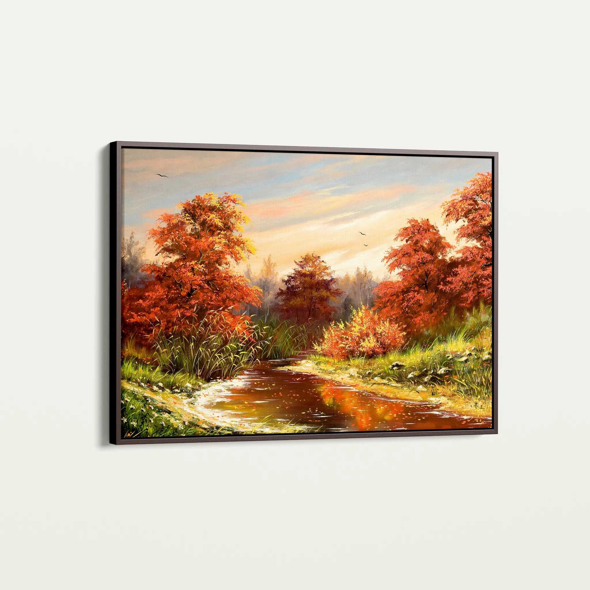 Landscape 016 Canvas Art 18" x 24" / 45 x 60 cm / Black