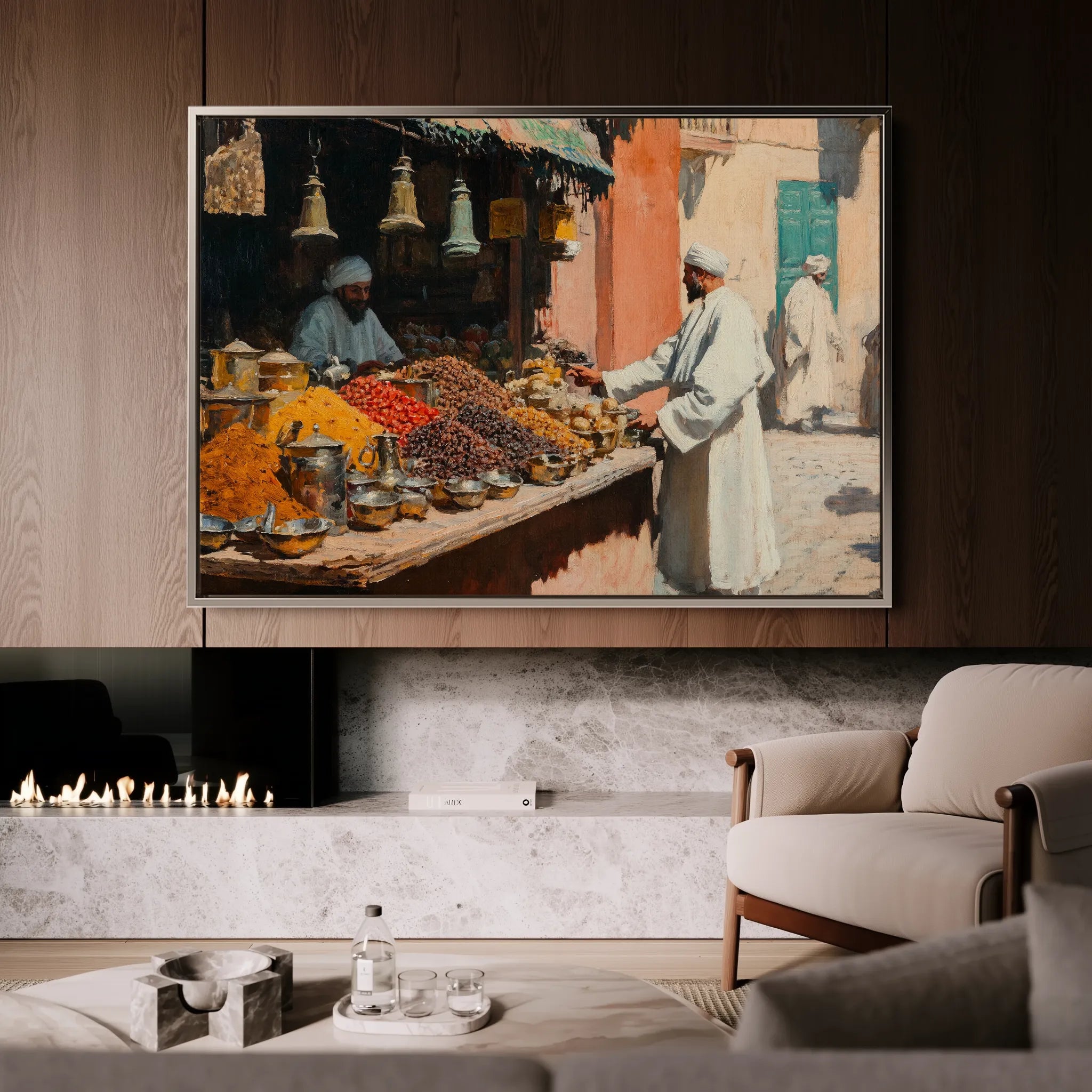 Orientalist 016 Canvas Art 18" x 24" / 45 x 60 cm / Black