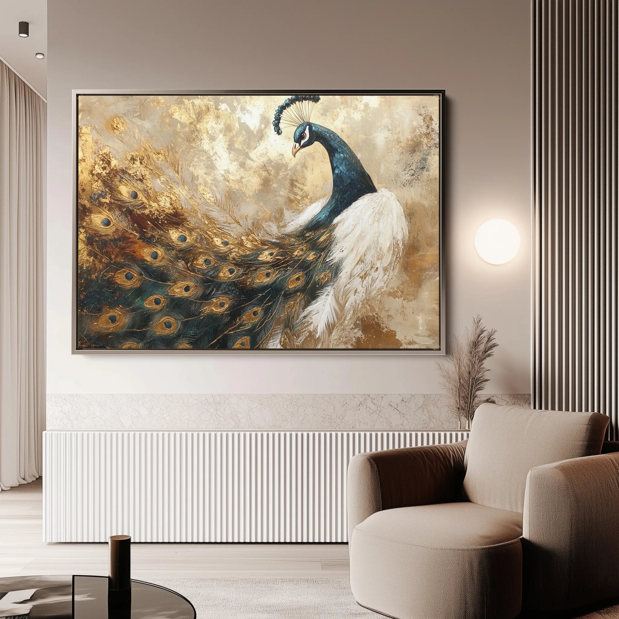 Animals 017 Canvas Art 18" x 24" / 45 x 60 cm / Black