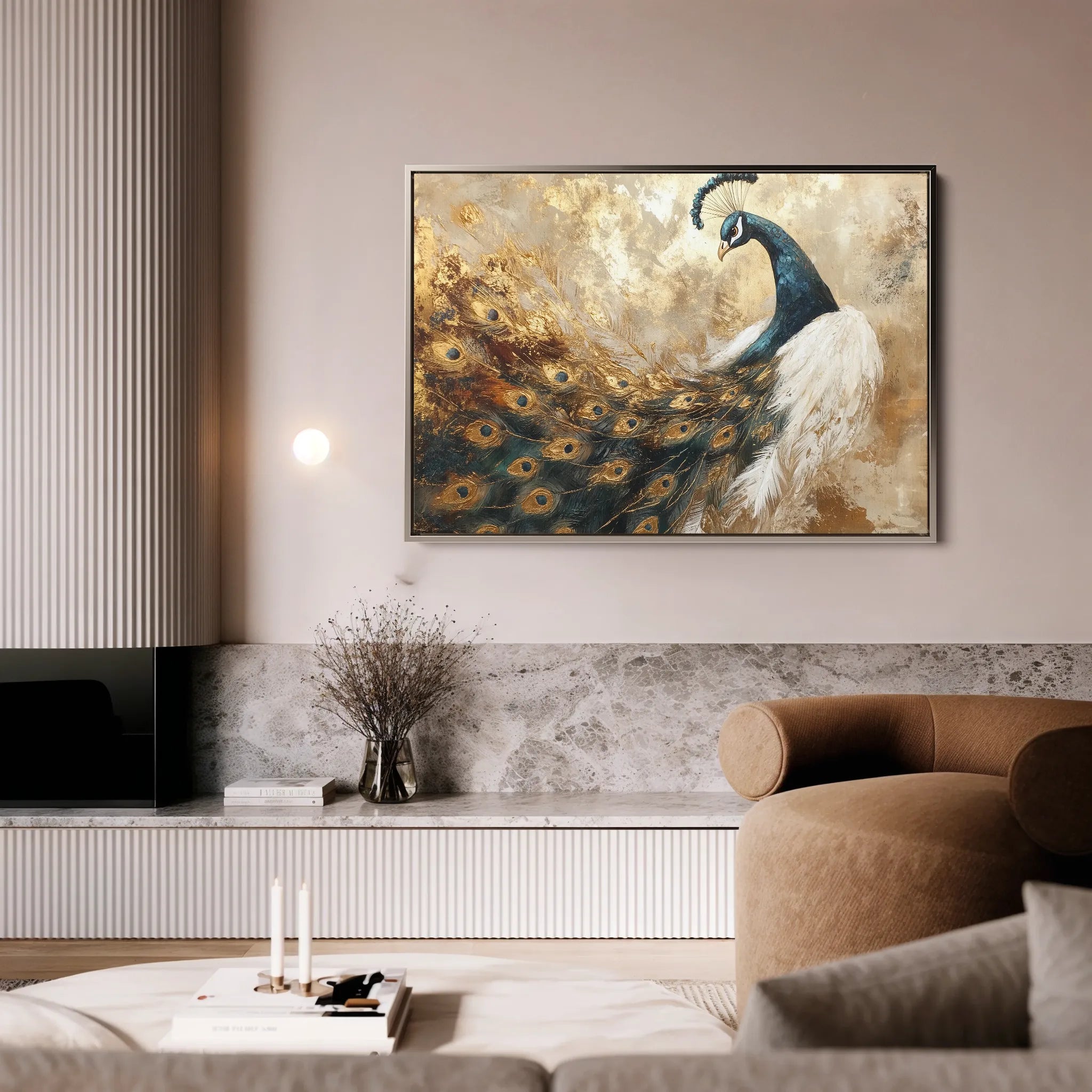 Animals 017 Canvas Art 18" x 24" / 45 x 60 cm / Black