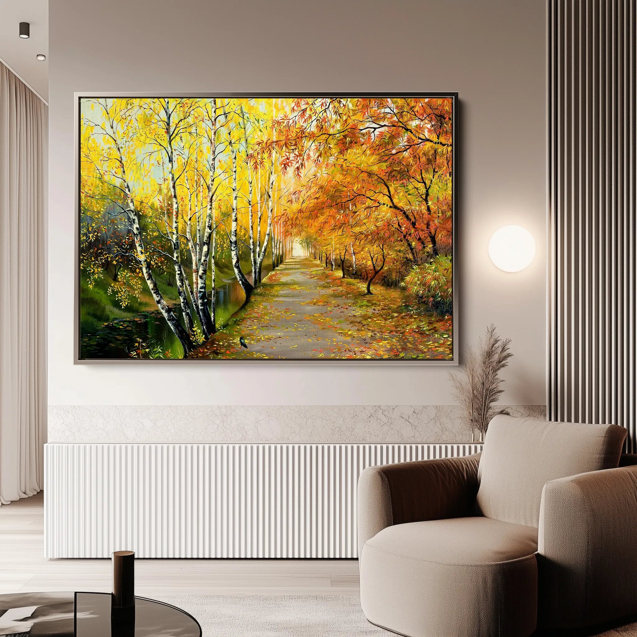 Landscape 017 Canvas Art 18" x 24" / 45 x 60 cm / Black