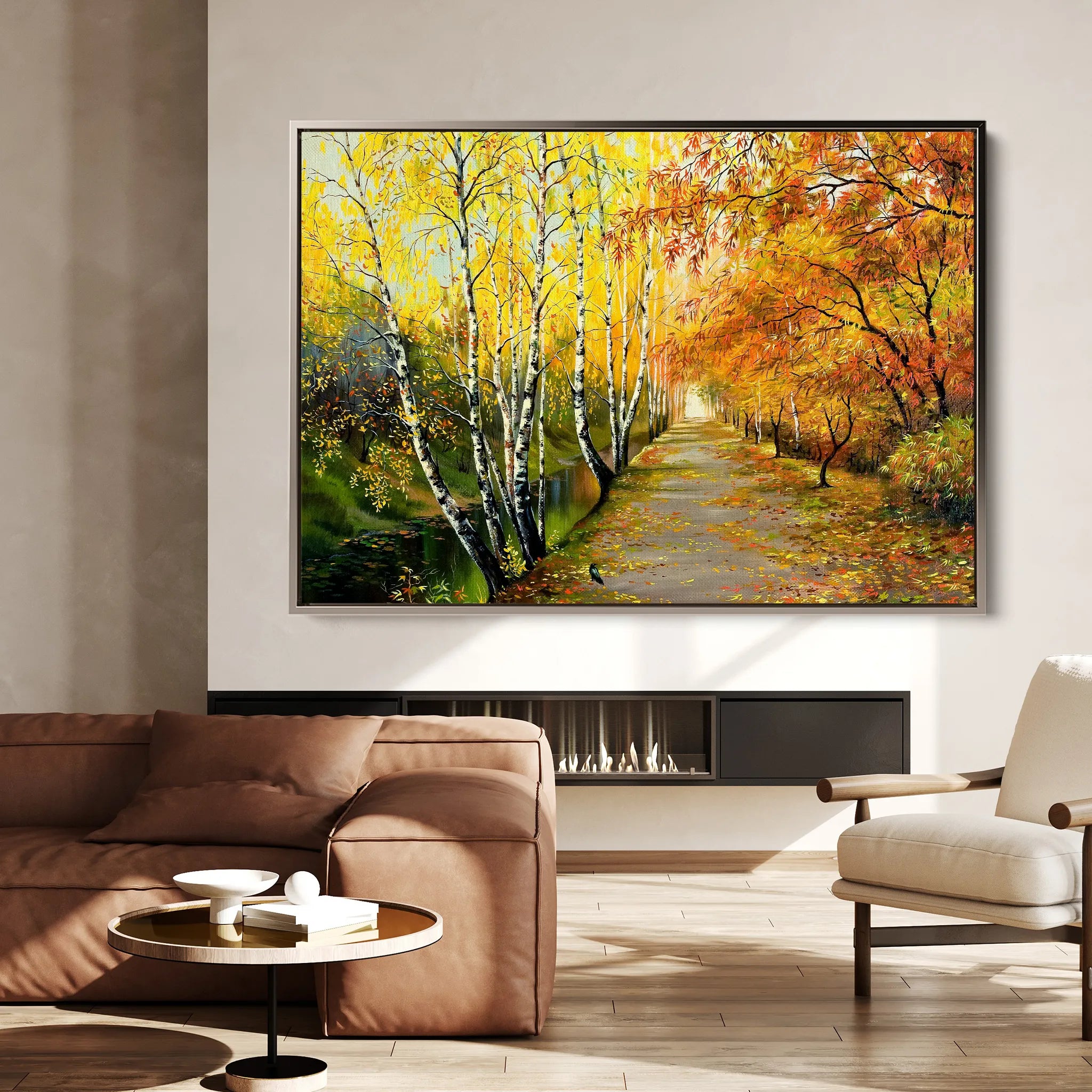 Landscape 017 Canvas Art 18" x 24" / 45 x 60 cm / Black