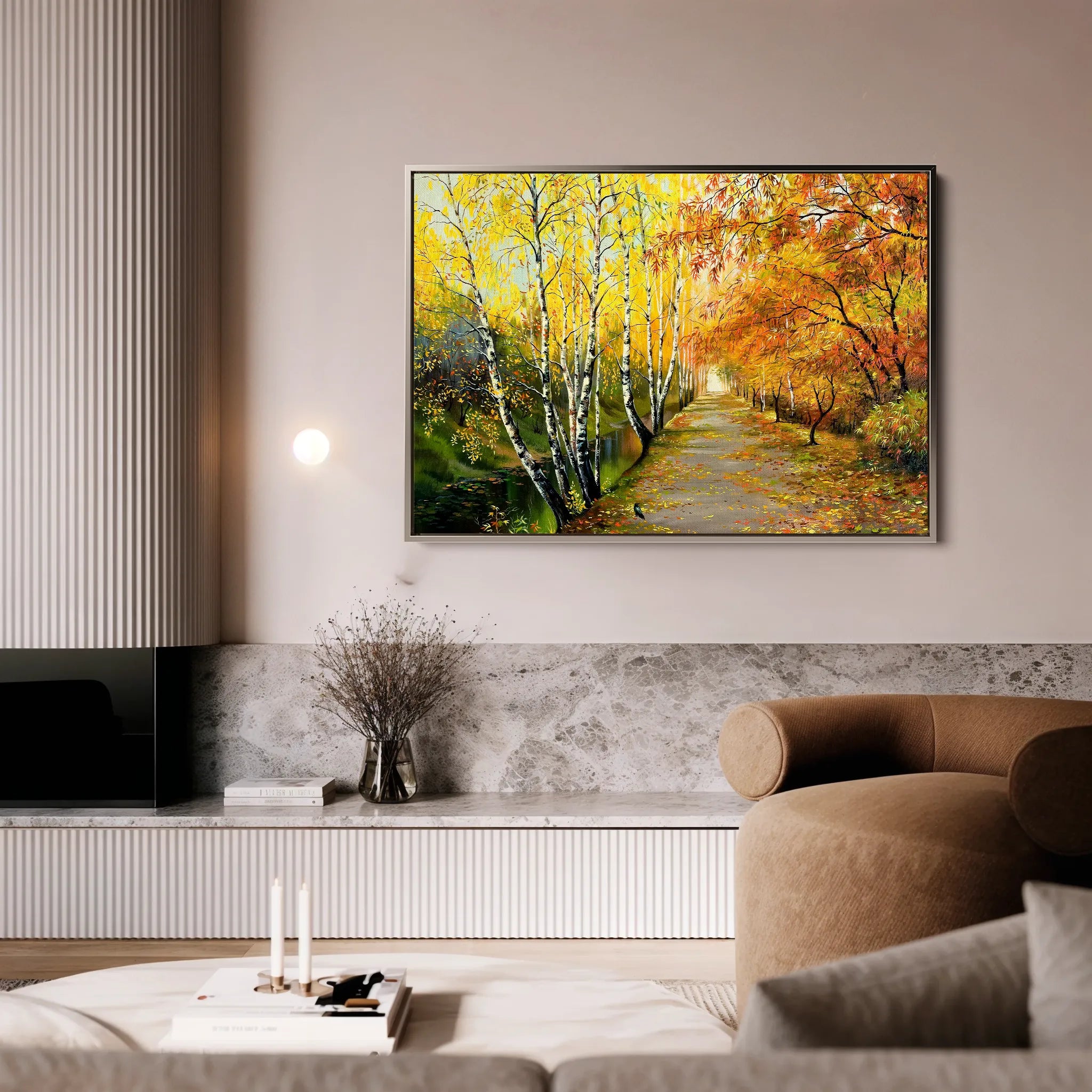 Landscape 017 Canvas Art 18" x 24" / 45 x 60 cm / Black