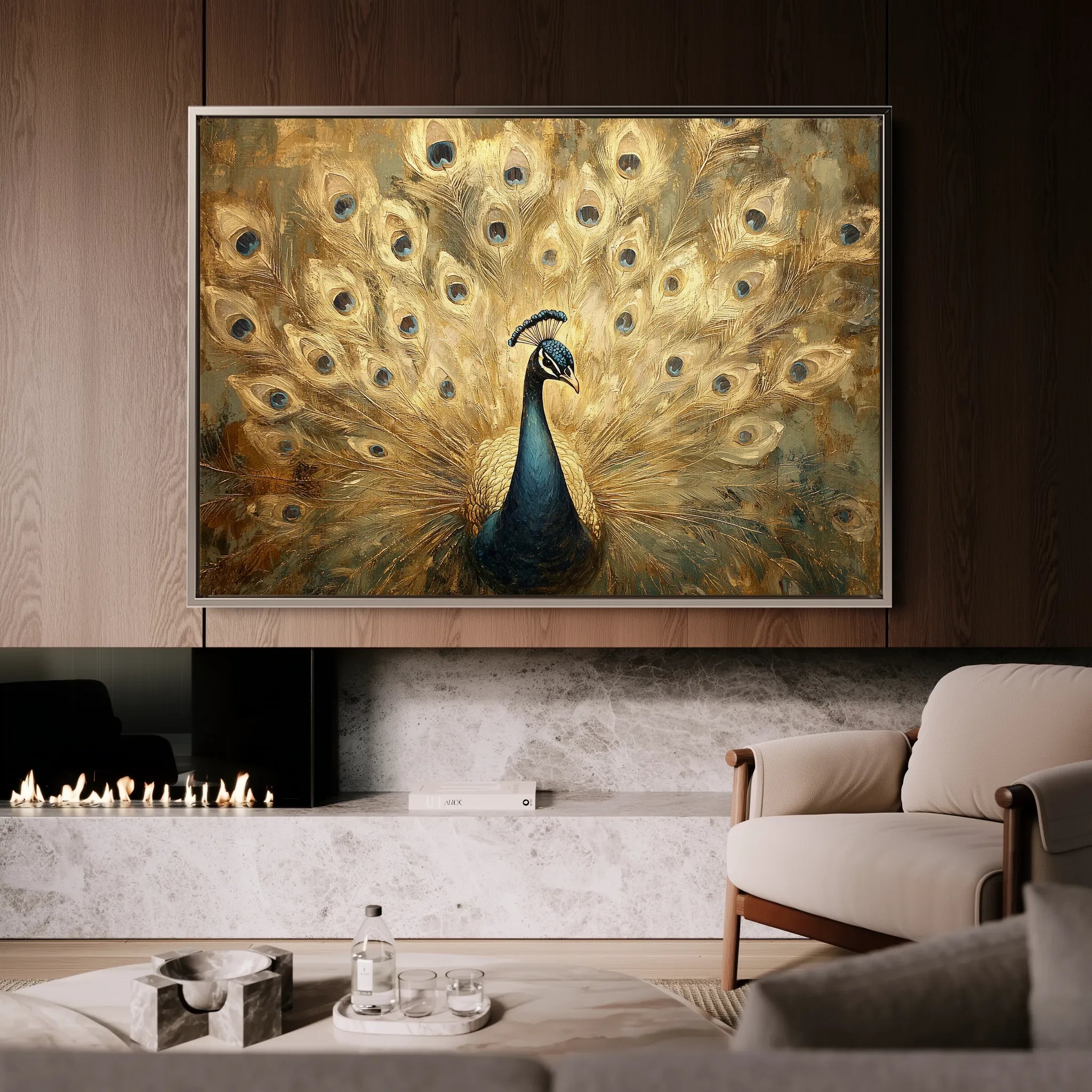 Animals 018 Canvas Art 18" x 24" / 45 x 60 cm / Black