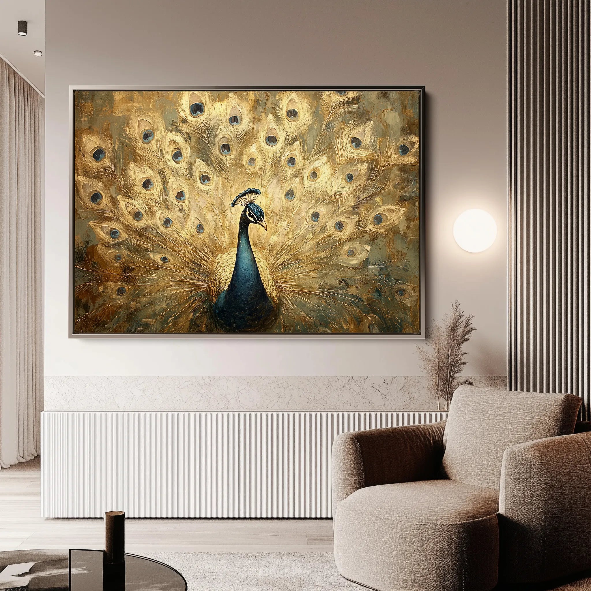 Animals 018 Canvas Art 18" x 24" / 45 x 60 cm / Black