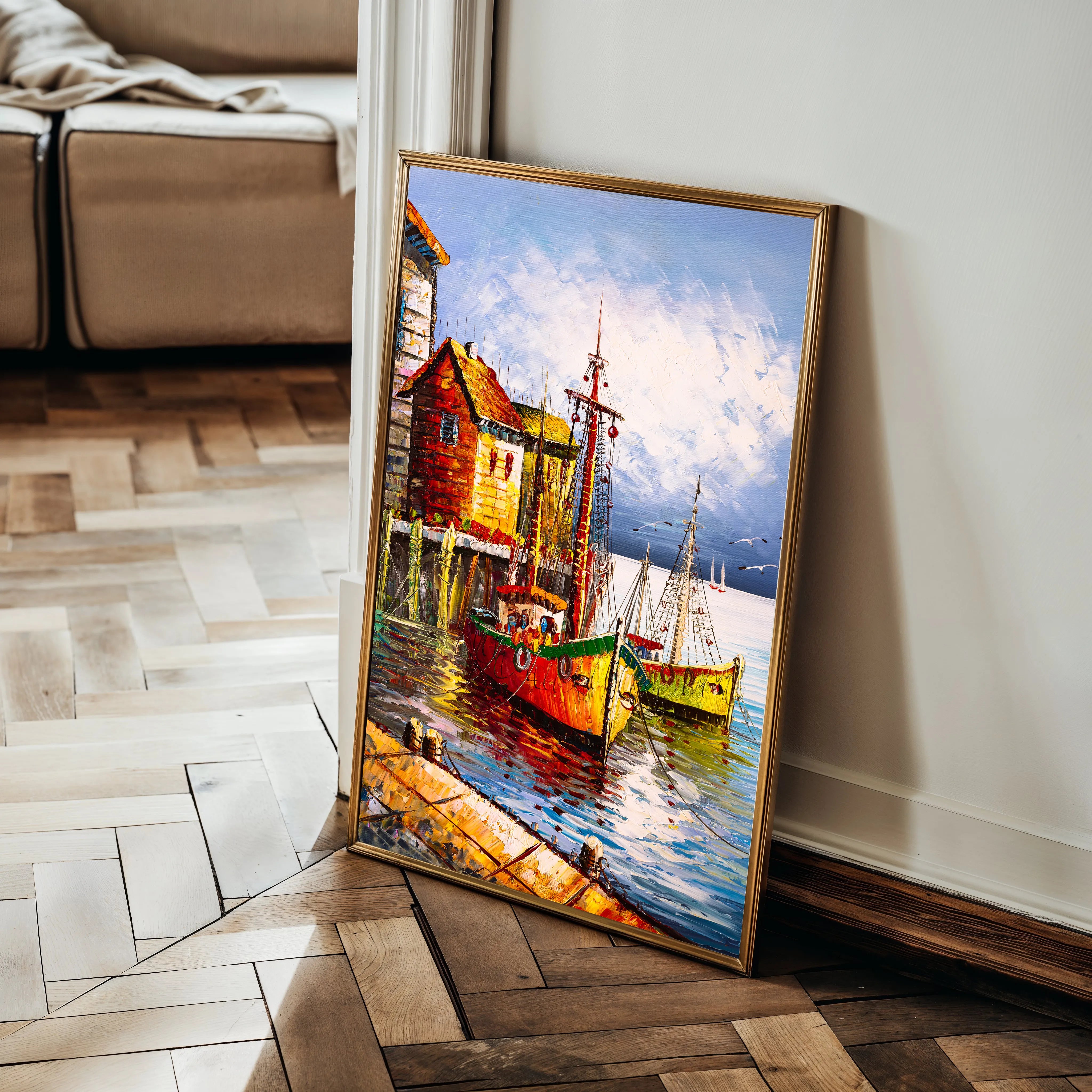 Landscape 018 Canvas Art 18" x 24" / 45 x 60 cm / Black
