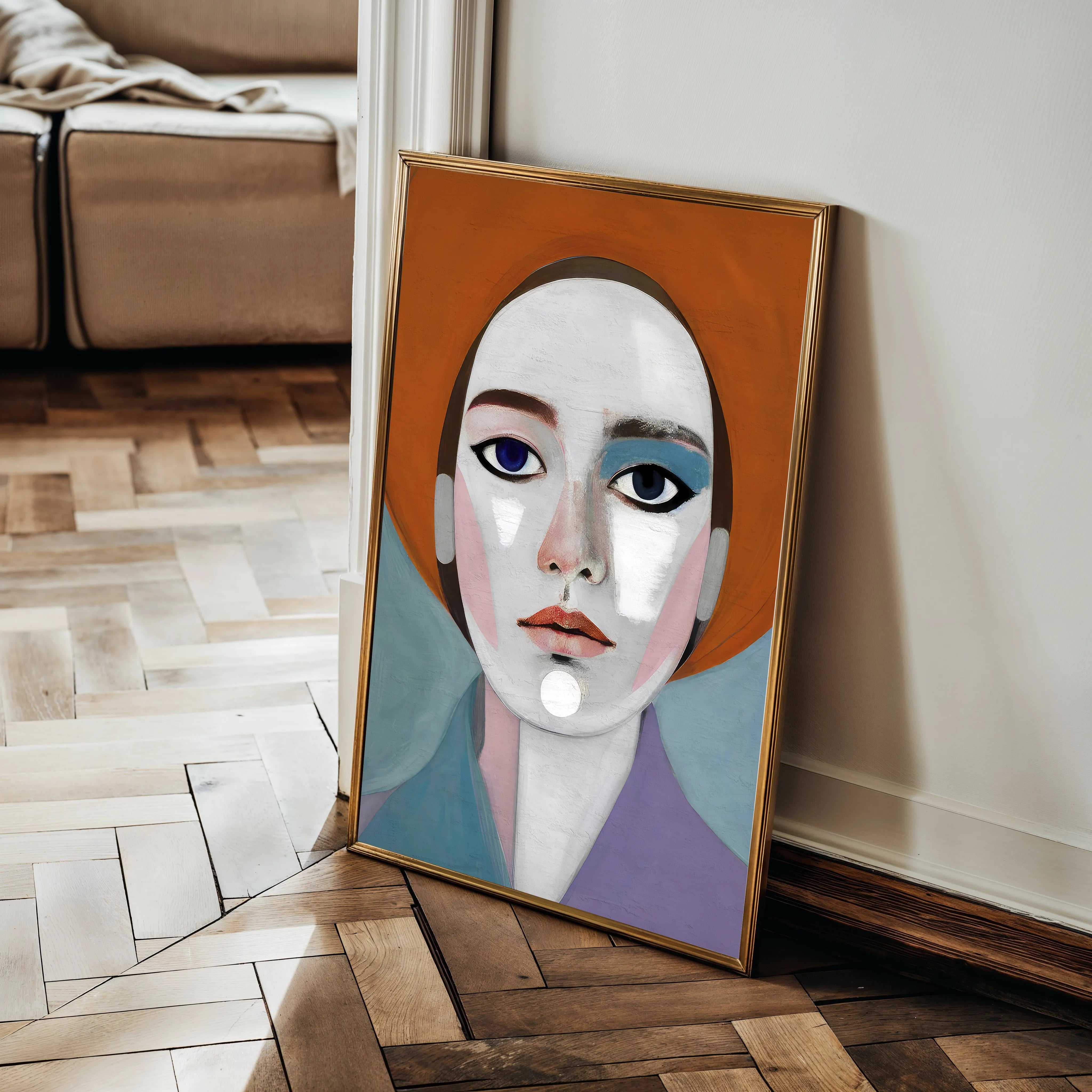 Portrait 018 Canvas Art 18" x 24" / 45 x 60 cm / Black