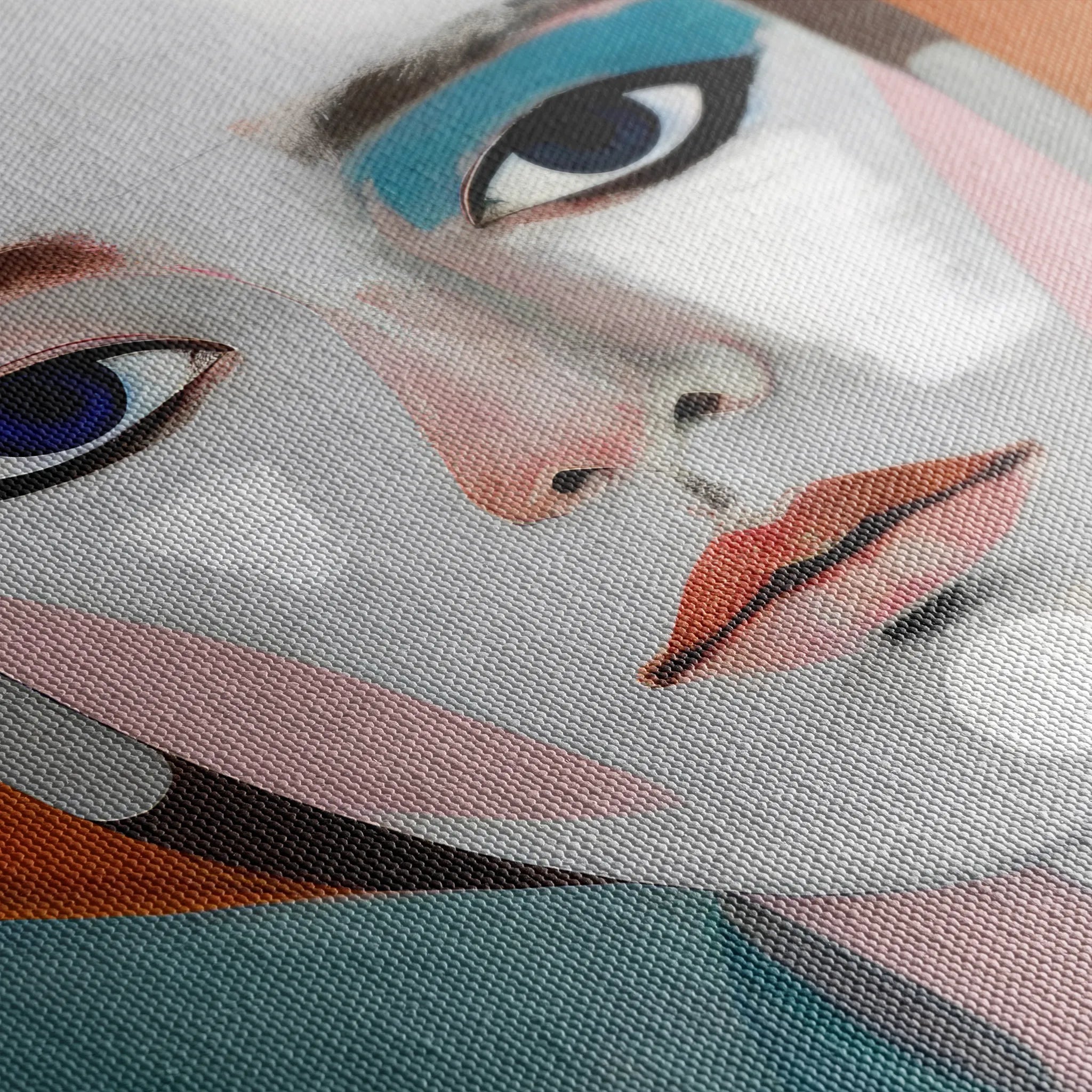 Portrait 018 Canvas Art 18" x 24" / 45 x 60 cm / Black