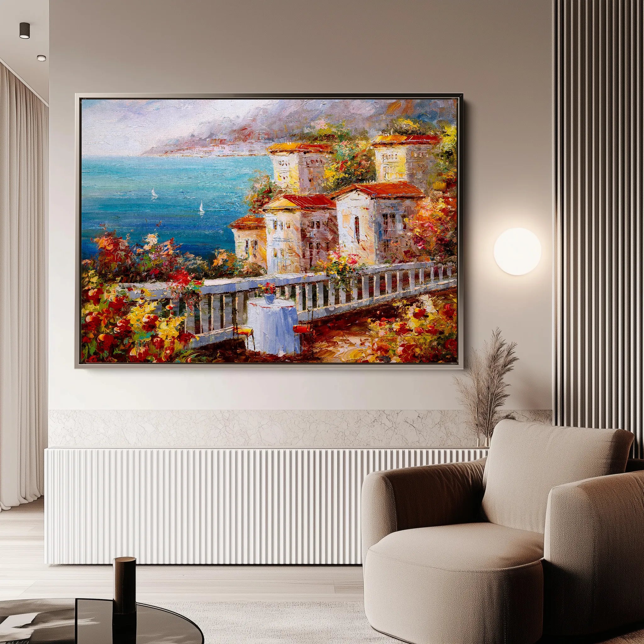 Landscape 019 Canvas Art 18" x 24" / 45 x 60 cm / Black