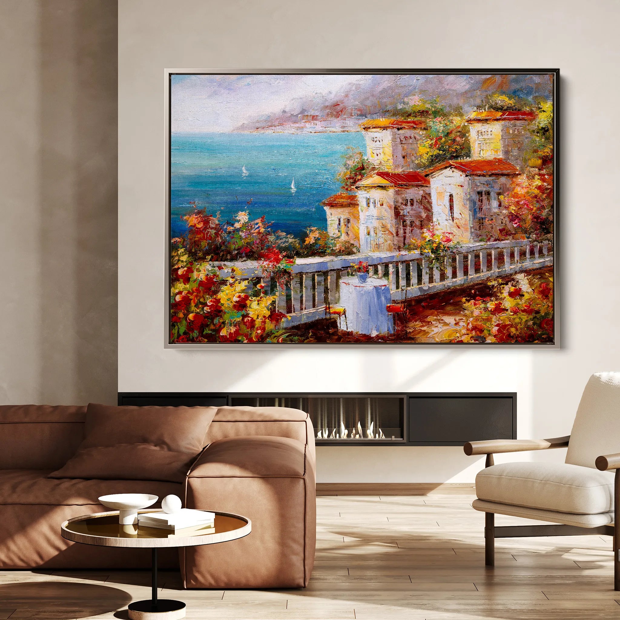 Landscape 019 Canvas Art 18" x 24" / 45 x 60 cm / Black